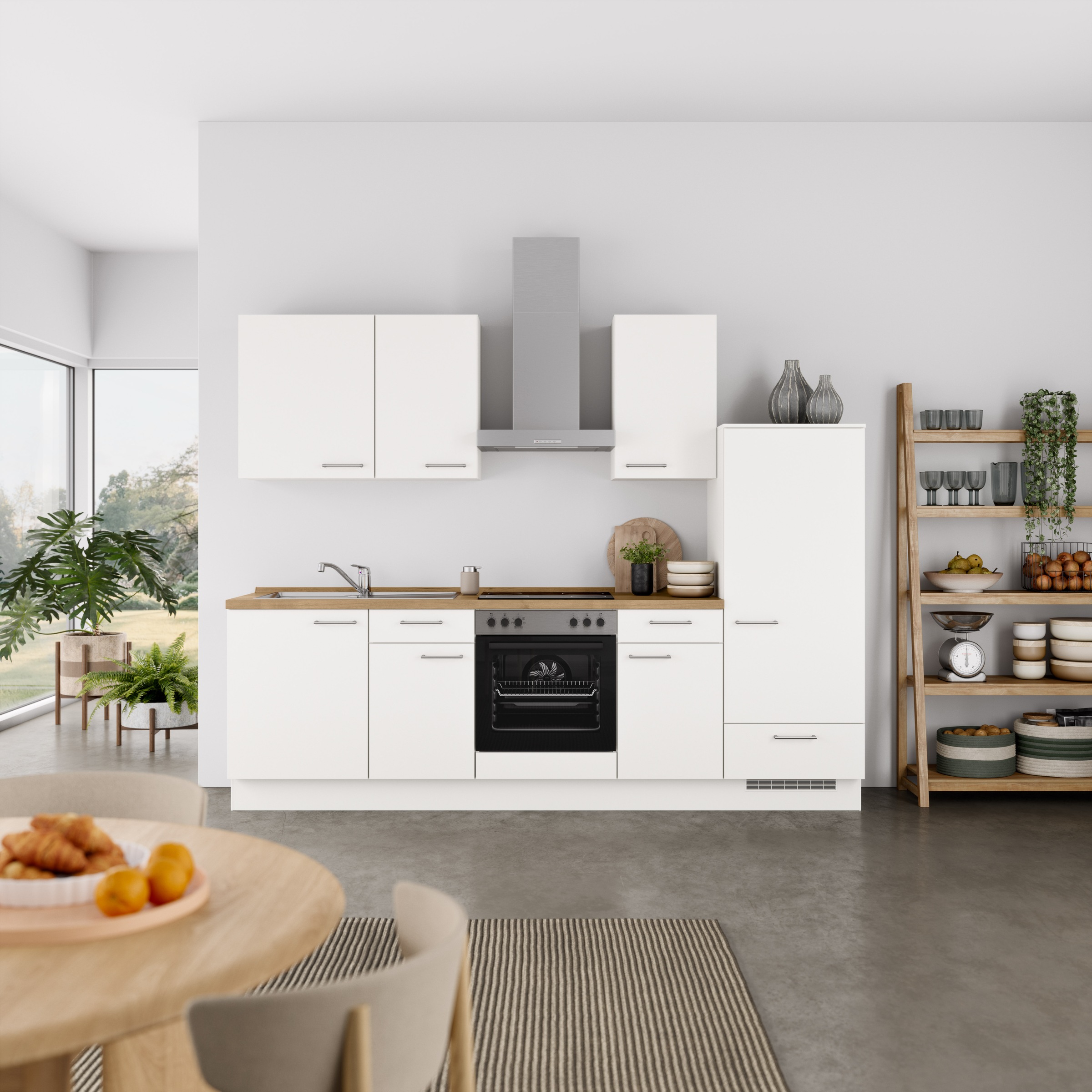 nobilia Küchenzeile ""Laser I", Ausrichtung wählbar, Breite 270 cm" vormont günstig online kaufen