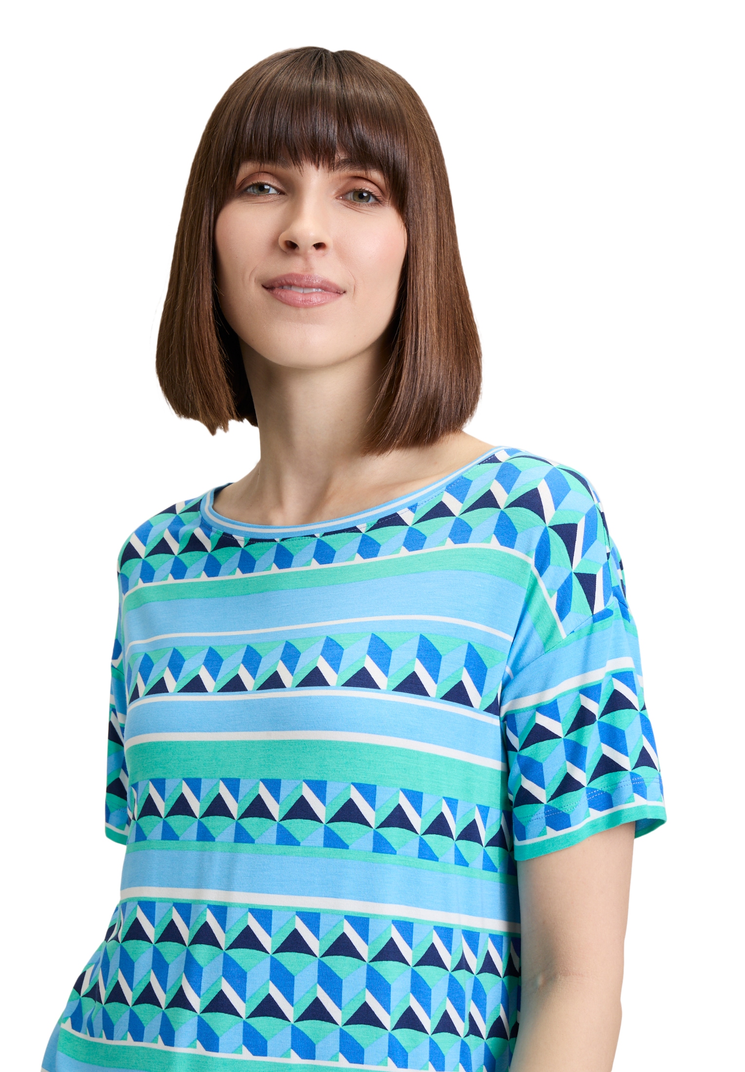 Betty Barclay Kurzarmshirt »Betty Barclay Casual-Shirt mit Gummizug«, (1 tlg.), Druck