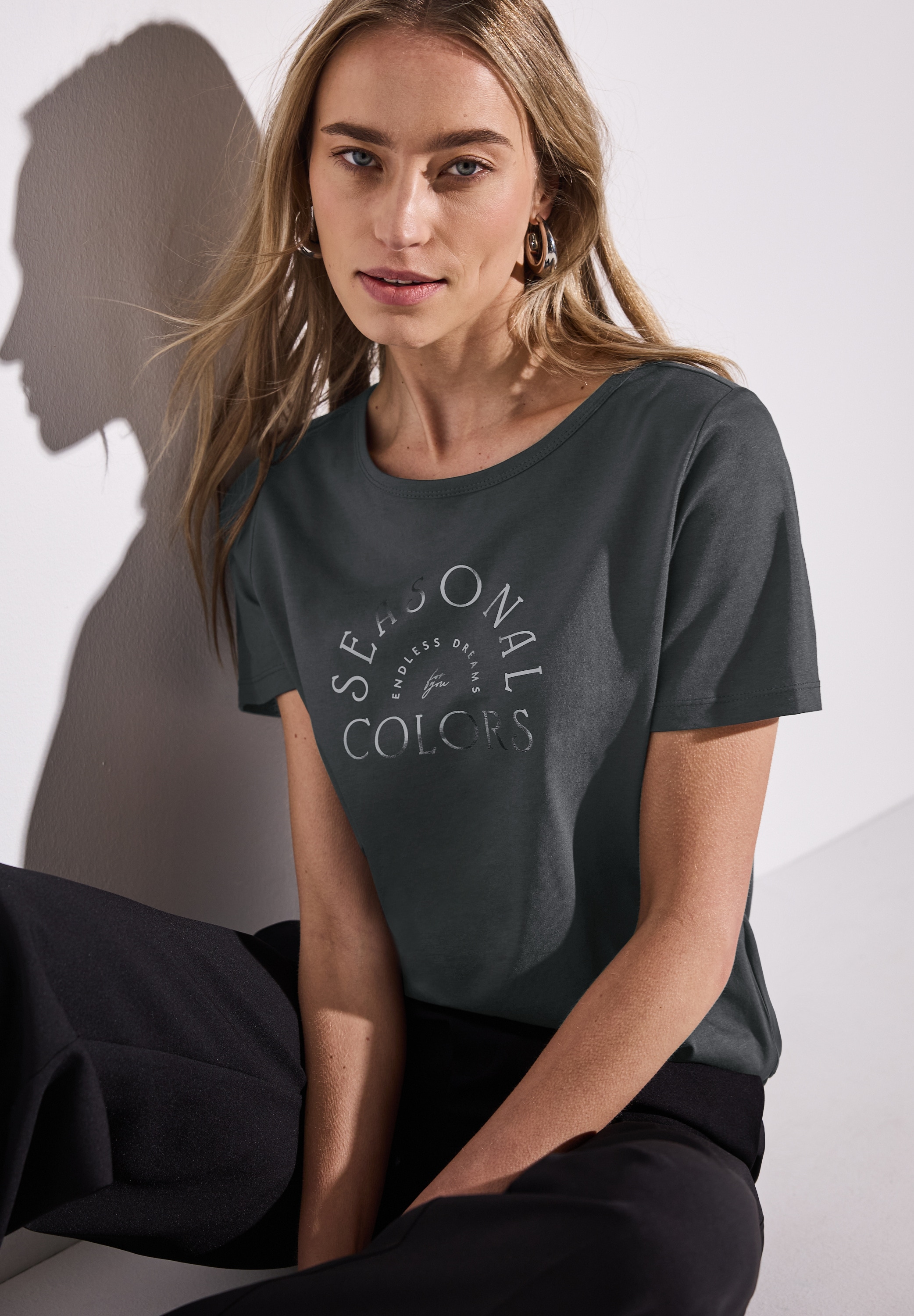 STREET ONE T-Shirt, mit Wording