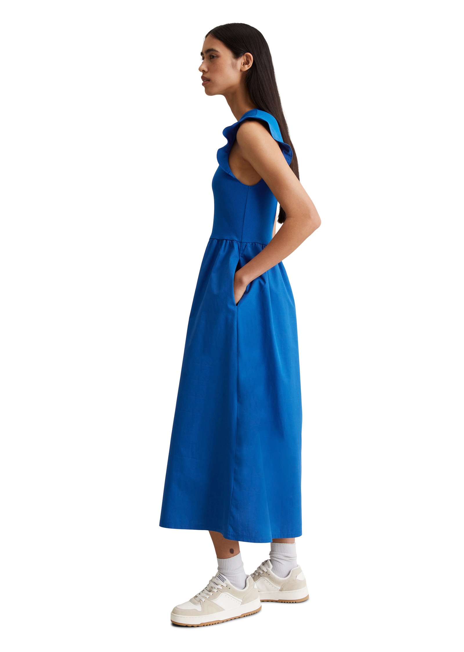 Marc O'Polo DENIM Jerseykleid »mit Baumwoll-Popelinerock«
