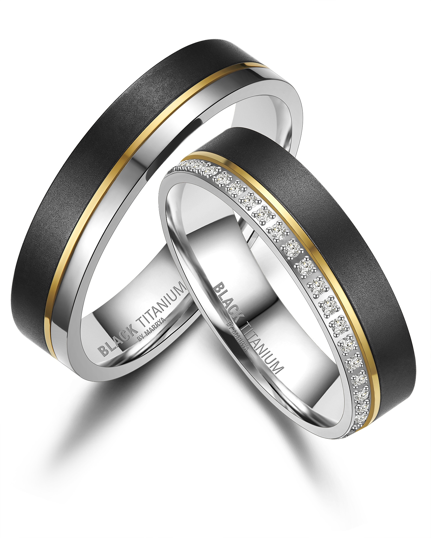 Verlobungsring »BLACK TITANIUM by MARRYA«