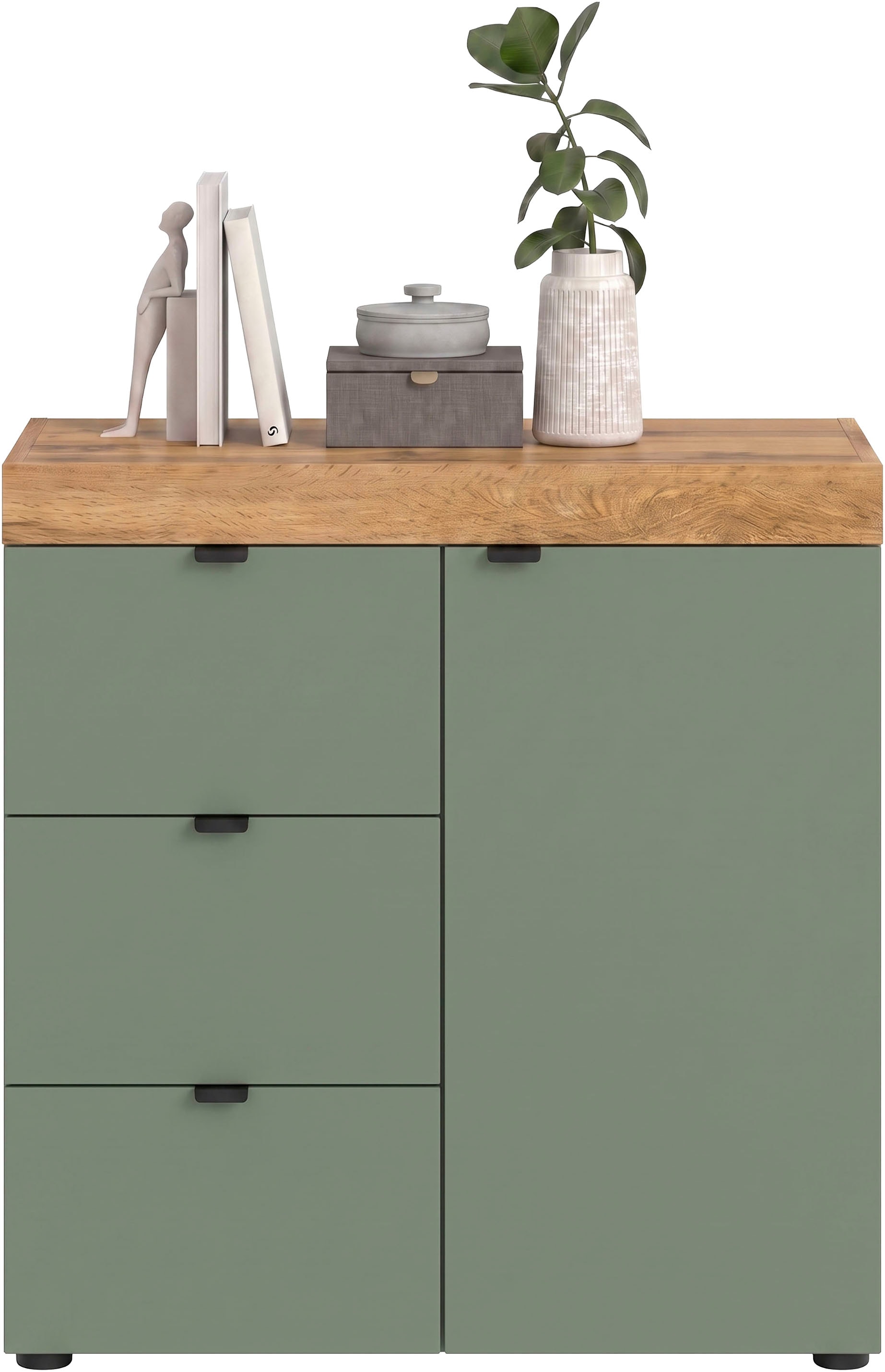 OTTO home Kommode »MAMBO II, Breite 77 cm, 1 Tür, 1 Einlegeboden, 3 Schubkästen« 1 Stk. tlg. Kommode, Anrichte, Wohnzimmer, Schlafzimmer
