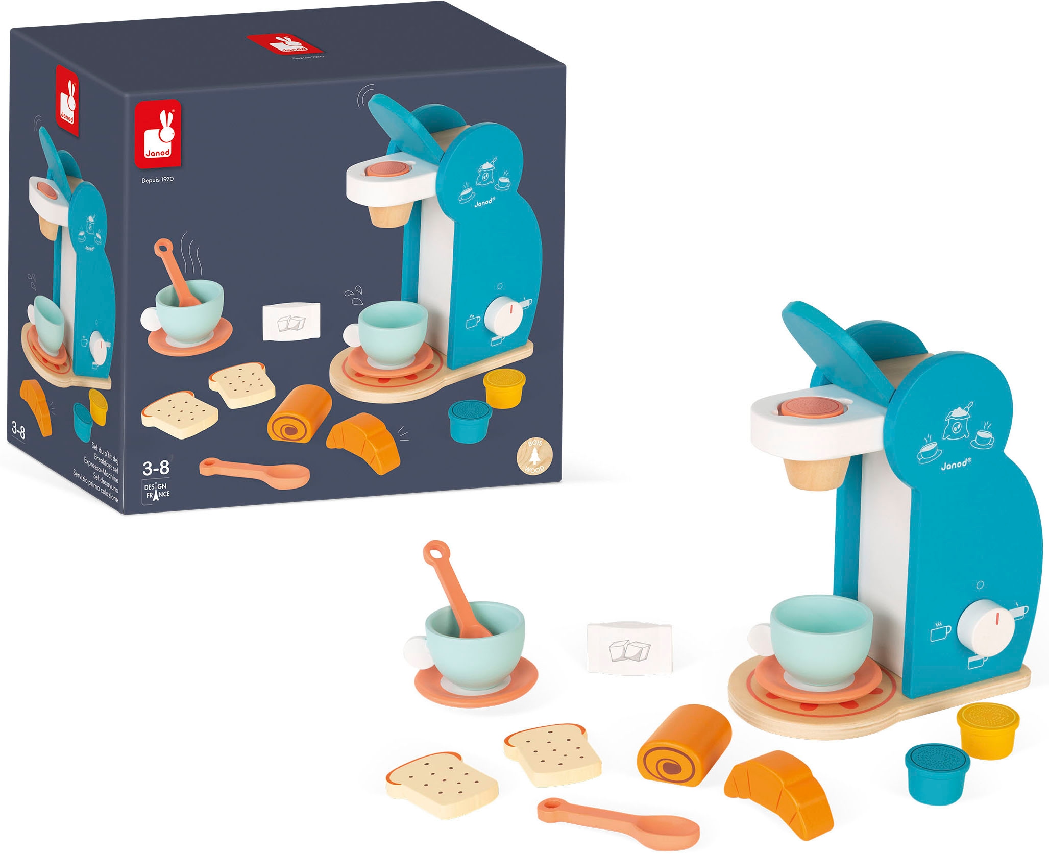 Janod Kinder-Kaffeemaschine »Spiel-Espressomaschine«