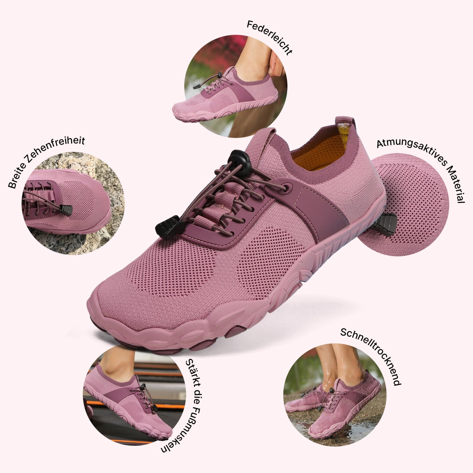 DOTALES Barfußschuh »Airstep Barfußschuhe Damen & Herren Barfuß Sneaker«  Minimalschuhe