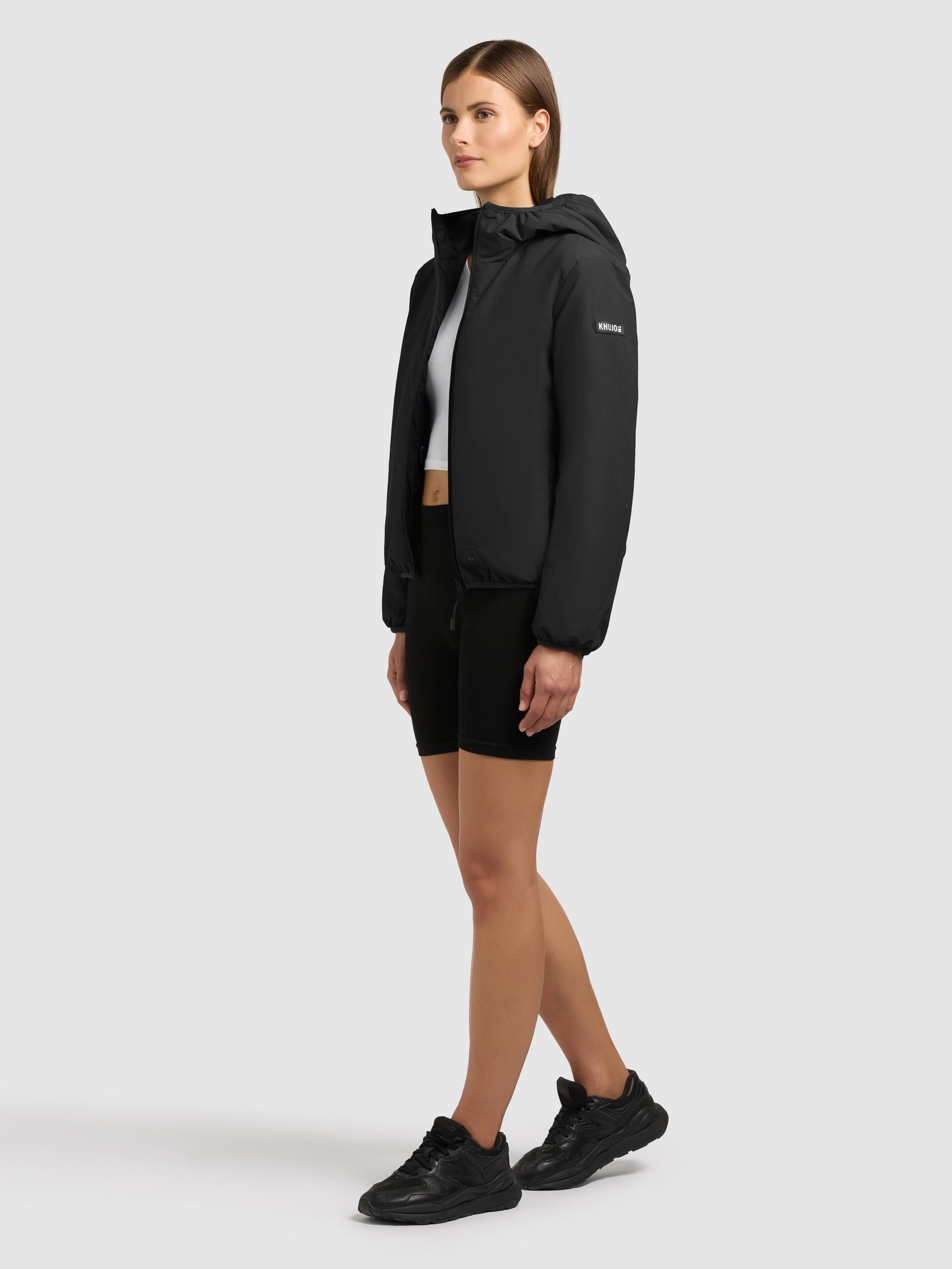 khujo Outdoorjacke »Shelly2« 2 Stk. tlg. mit Kapuze packbare Damen Übergangsjacke mit Tasche