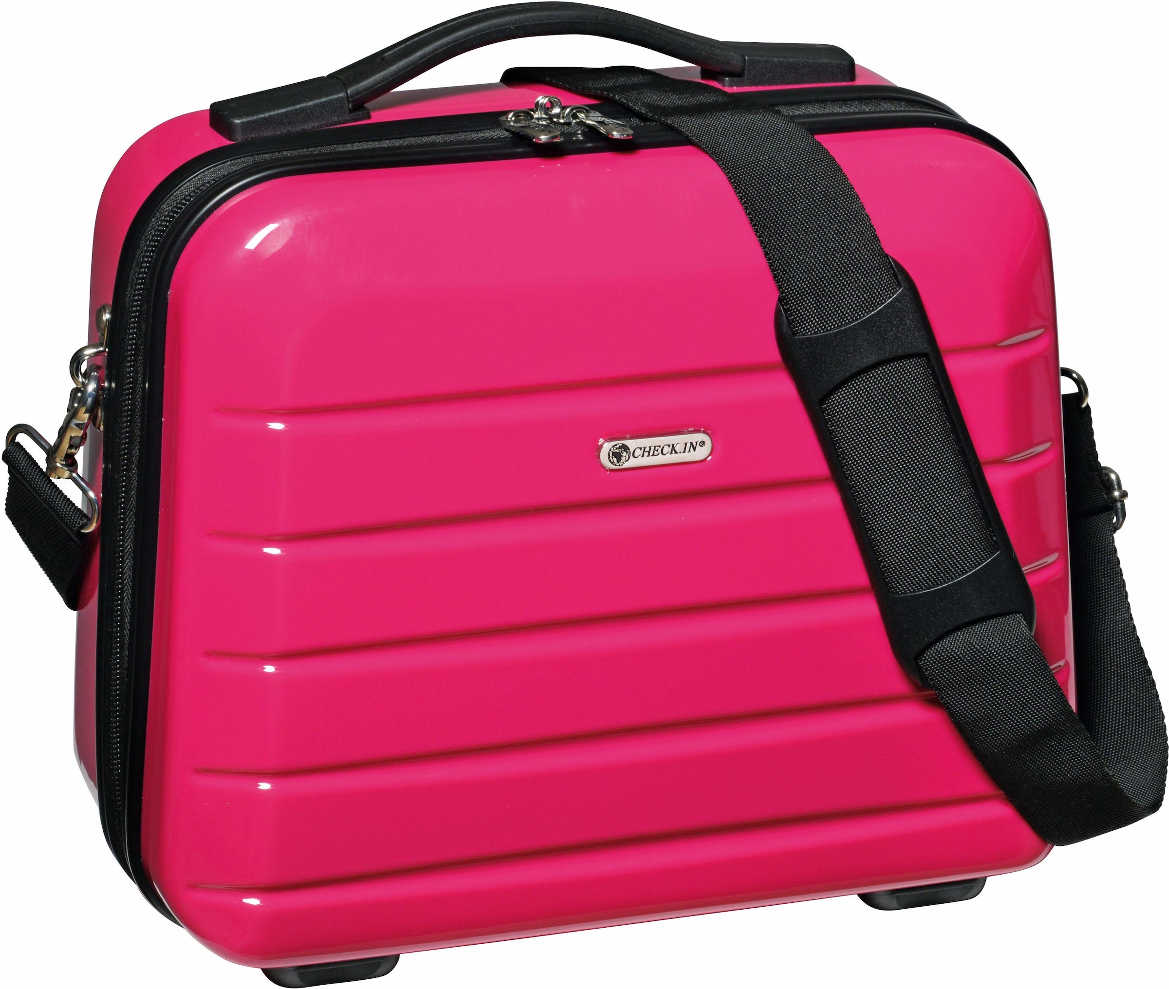 CHECK.IN® Beautycase »London 2.0«, Kosmetiktasche, zum Aufstecken, Reisetasche, mit Schulterriemen