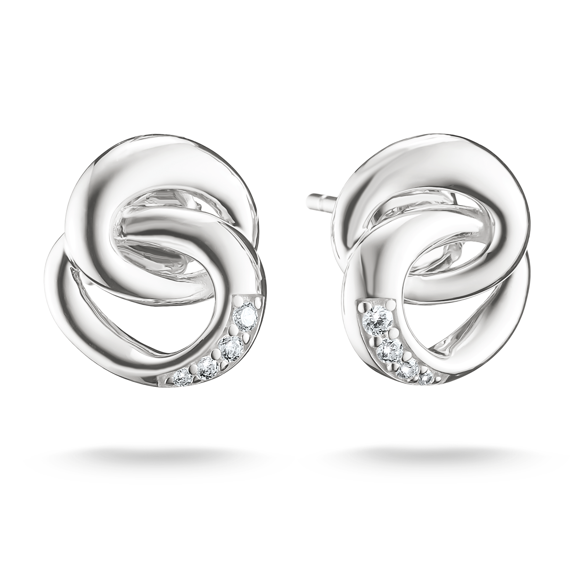 THOMAS SABO Paar Ohrstecker »Together Ohrstecker silbern« mit Zirkonia (synth.)