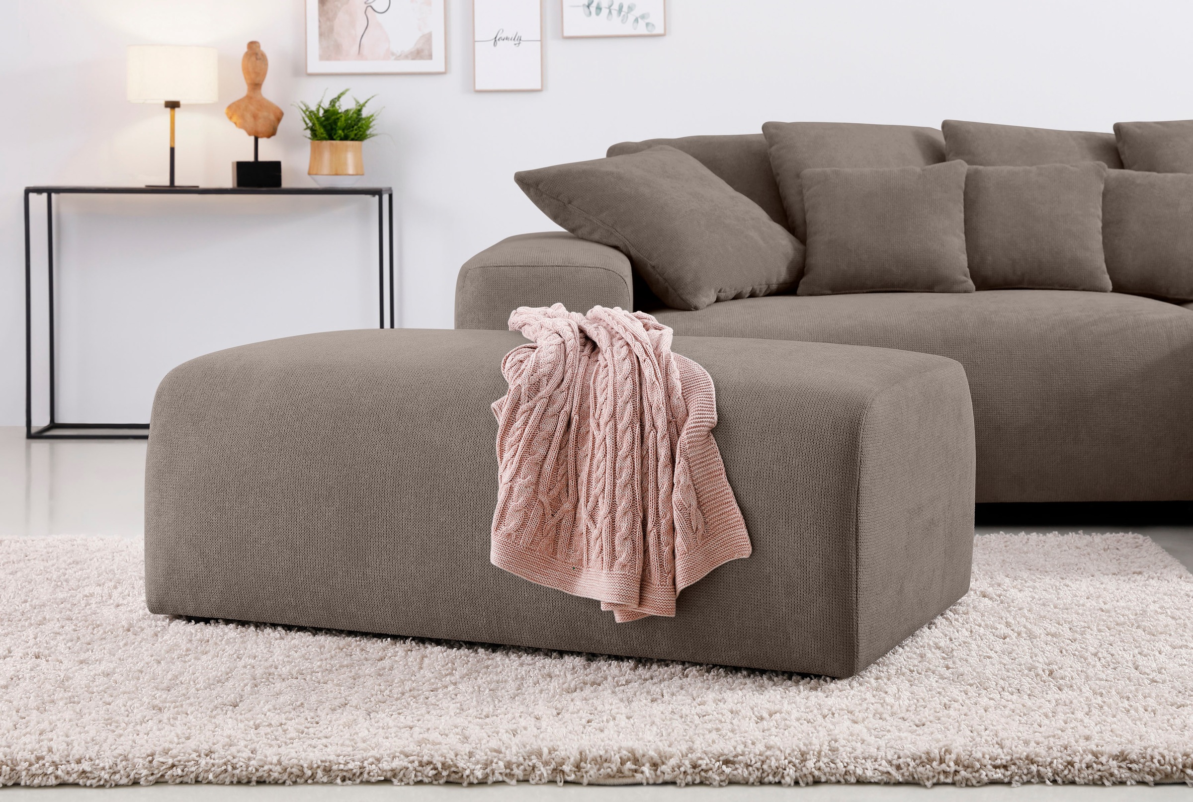 Home affaire Hocker »Riveo«, mit Boxspringfederung, auch in Cord-Bezug kaufen