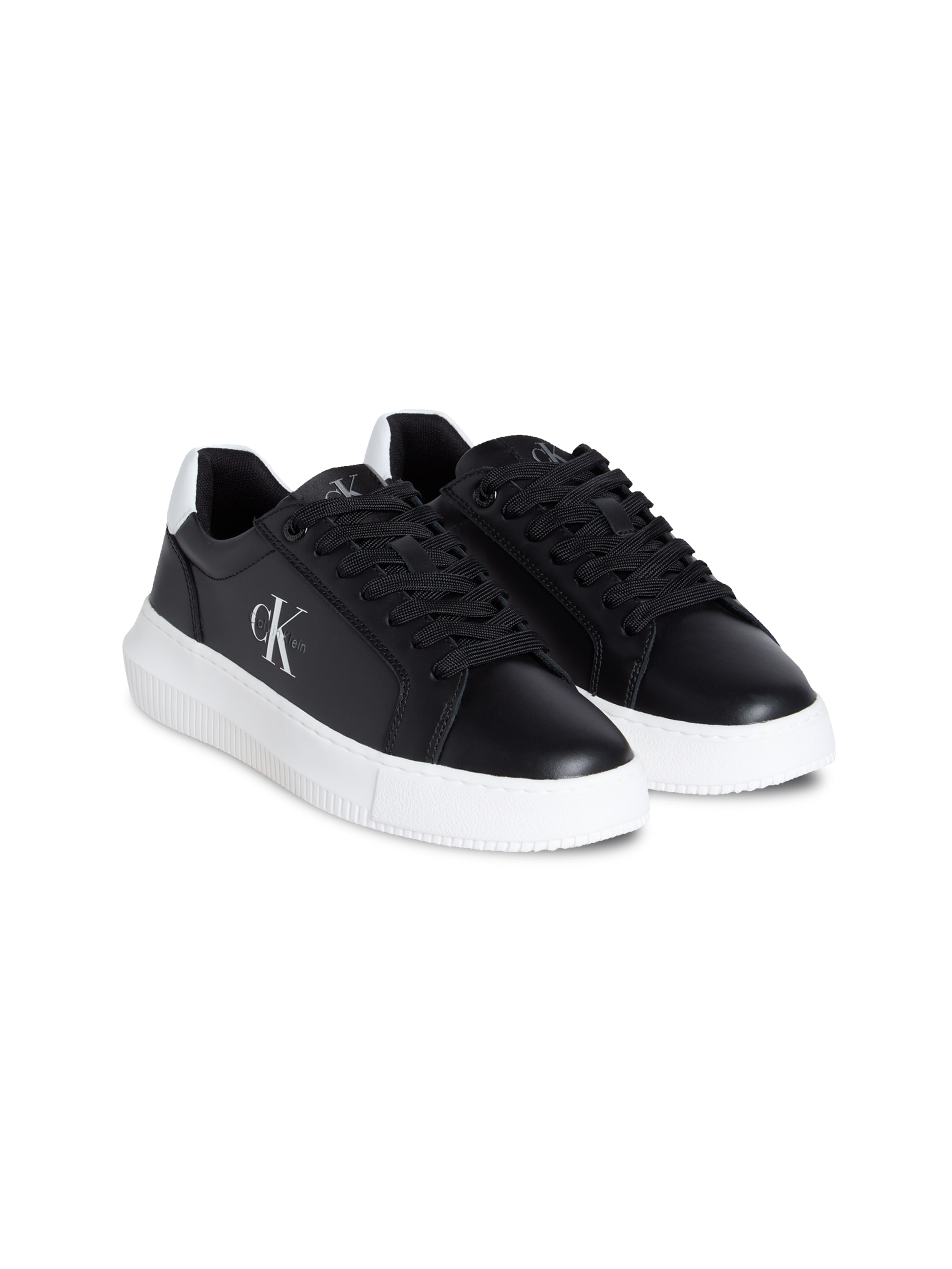 Calvin Klein Jeans Plateausneaker "CHUNKY CUPSOLE MONO LTH WN", Schnürschuh günstig online kaufen