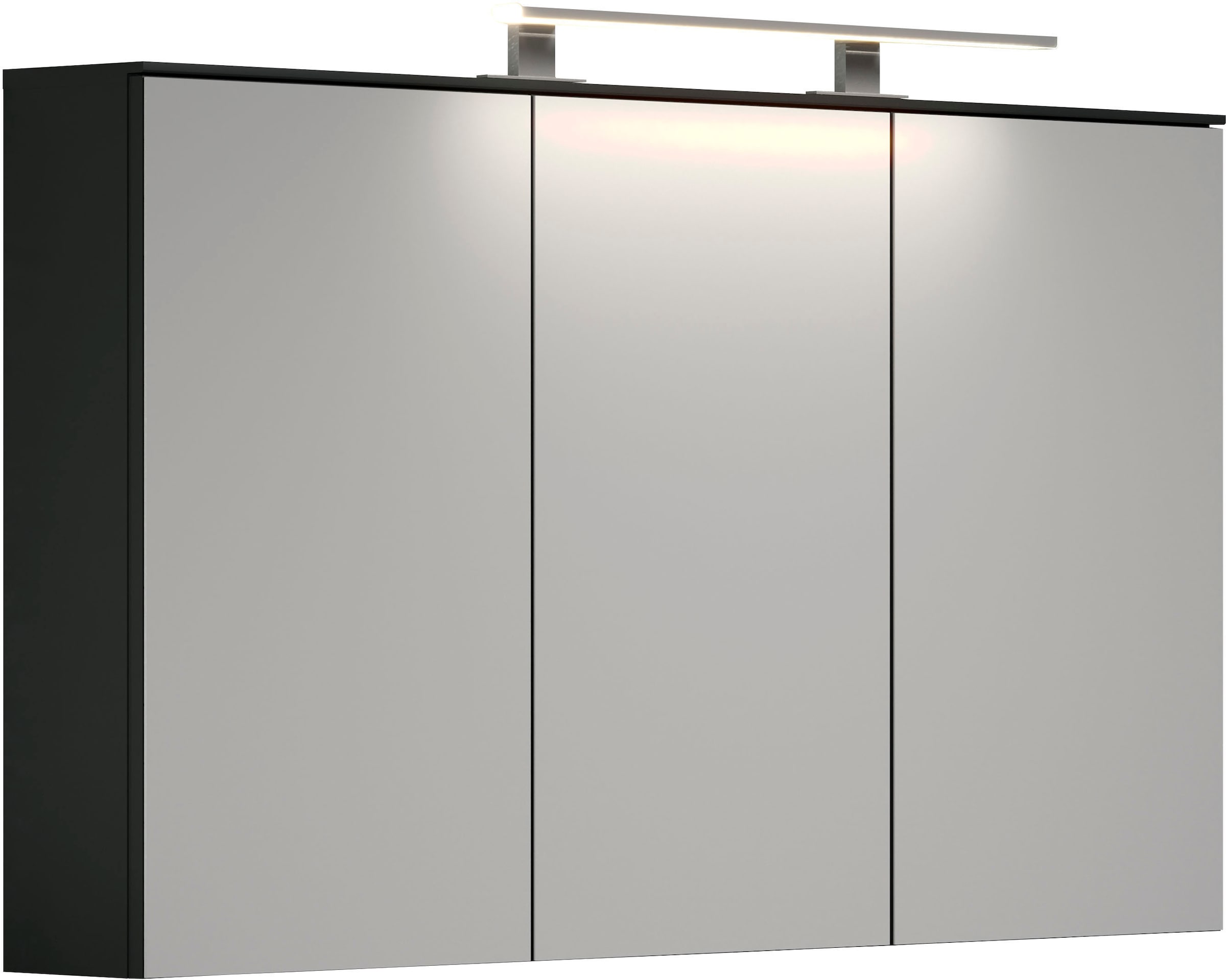 welltime Spiegelschrank »Premont« 1 Stk. tlg. Breiter Badspiegel mit 3 Spiegeltüren und 9 Fächern - Soft-Close
