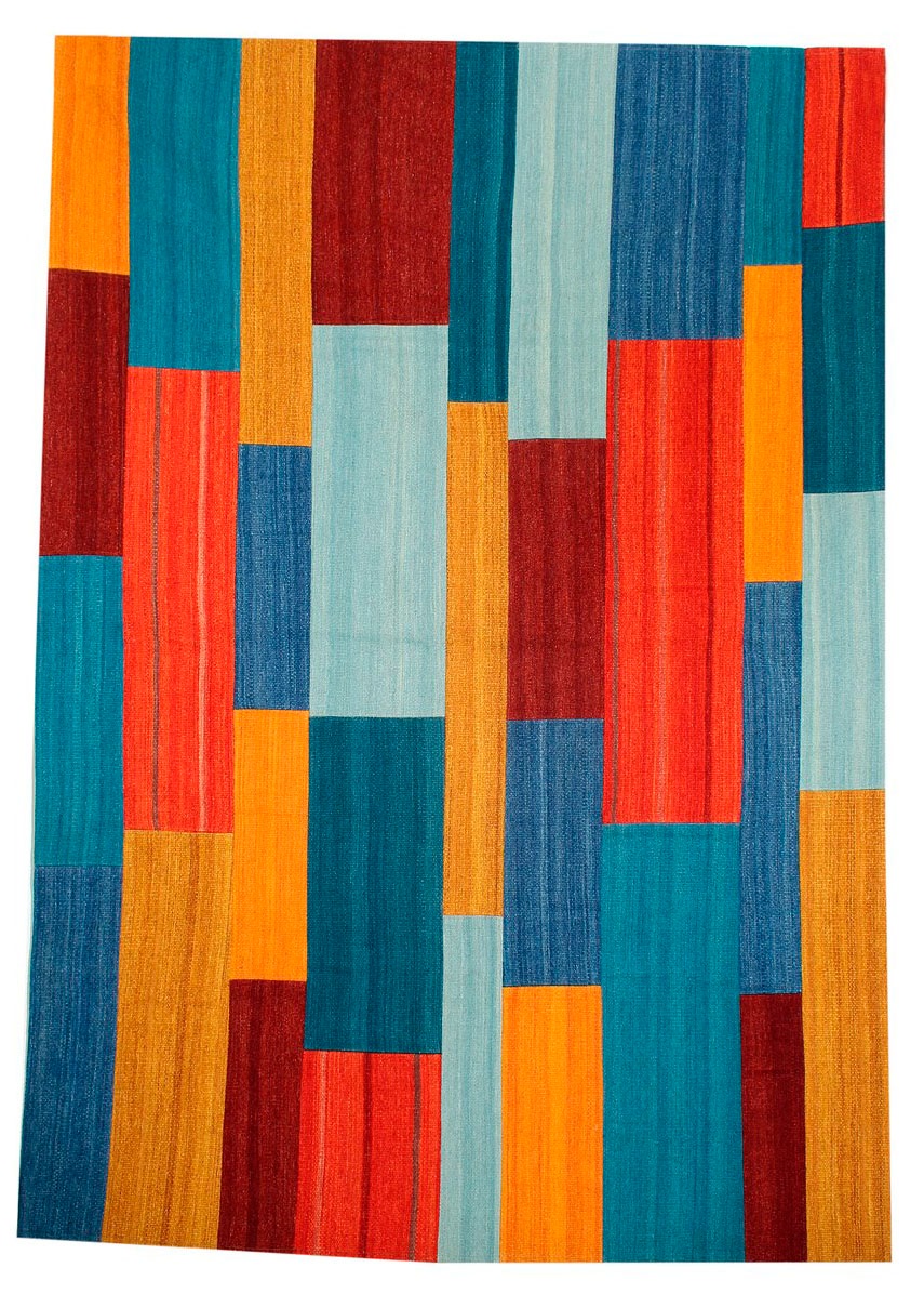 Kayoom Teppich »Radical 335«, rechteckig, 15 mm Höhe, Handgewebter Jacquard Kilim, hochwertige Materialmischung.