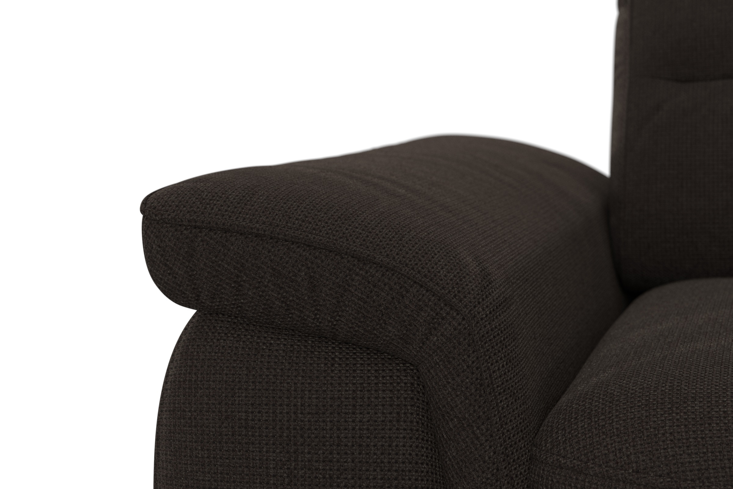sit&more Ecksofa »Sinatra L-Form«, optinal mit Kopfteilverstellung und Armteilfunktion, Metallfüße