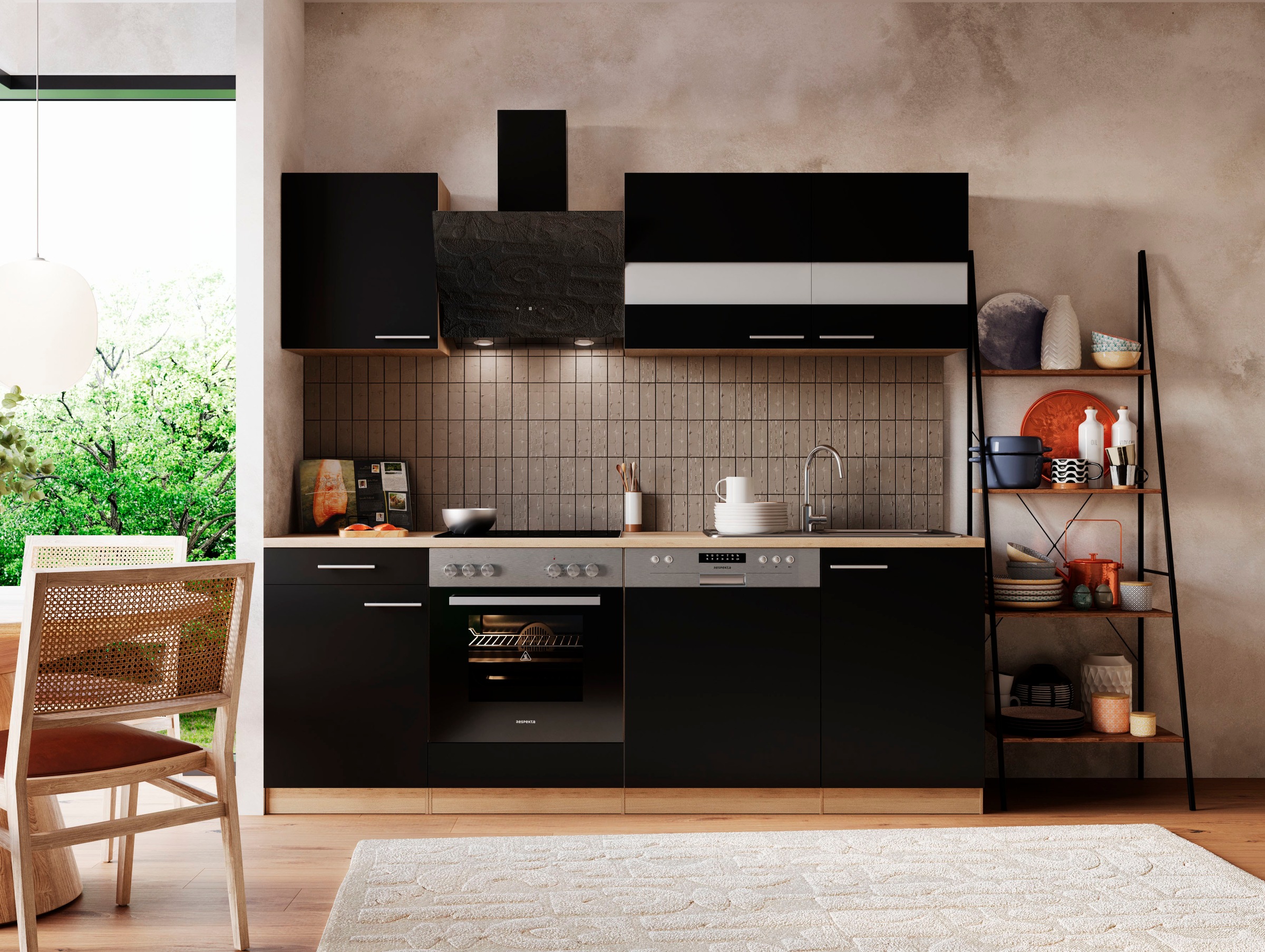 RESPEKTA Küche "Merle" Breite 220 cm, mit Soft-Close, in exklusiver Konfigu günstig online kaufen