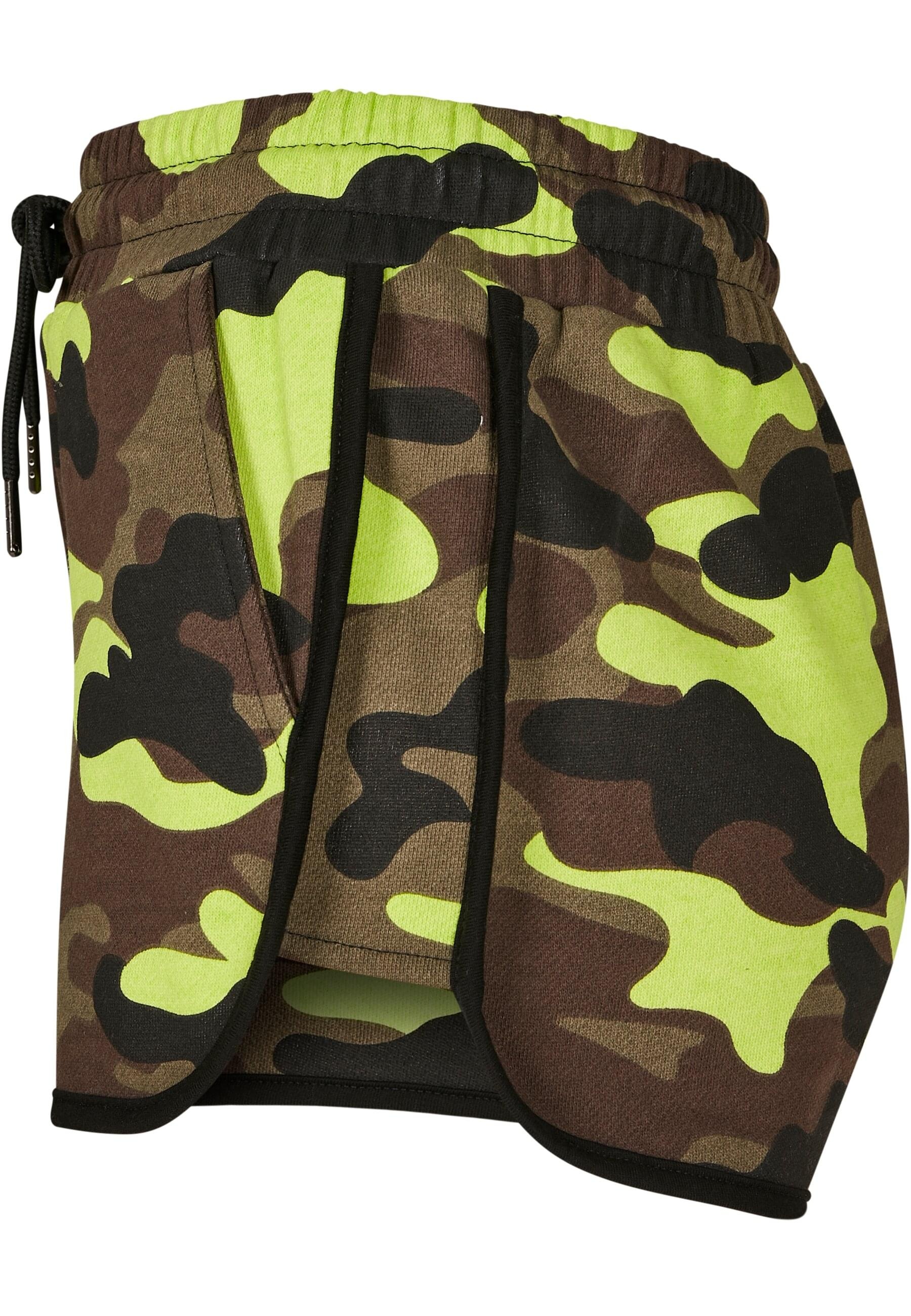 URBAN CLASSICS Stoffhose »Urban Classics Damen Ladies Printed Camo Hot Pants«, (1 tlg.)