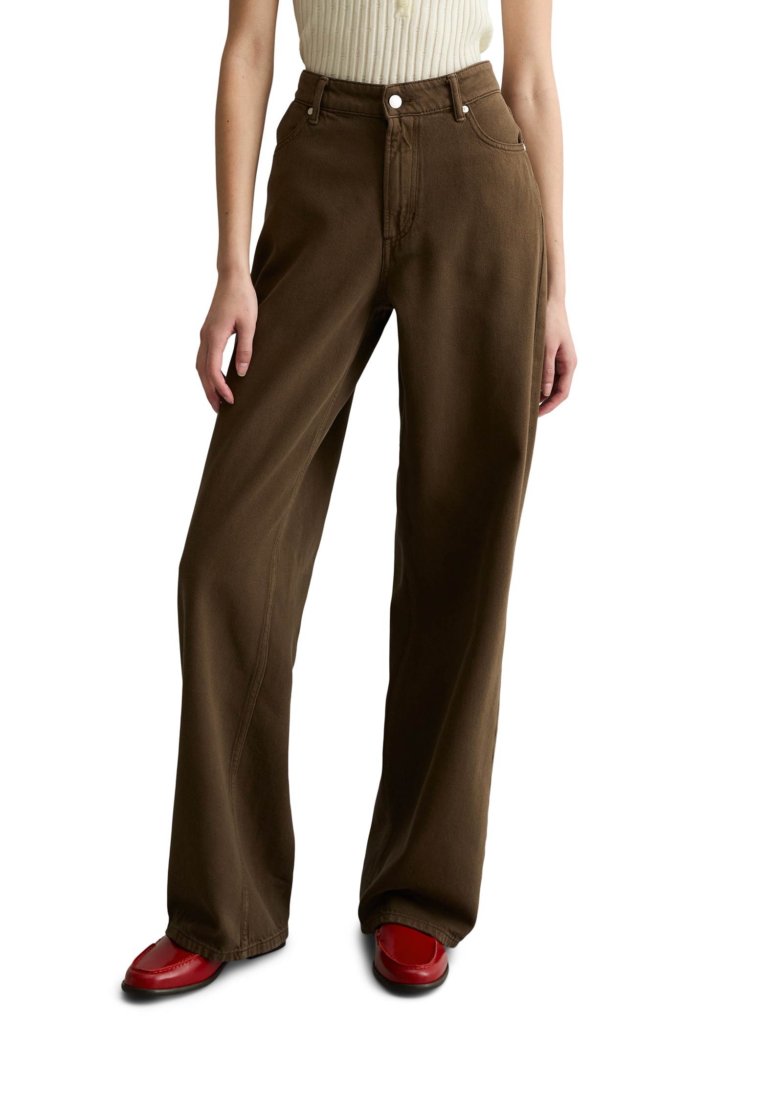 Marc OPolo DENIM Weite Jeans "aus Organic Cotton-Lyocell-Modal-Mix" günstig online kaufen