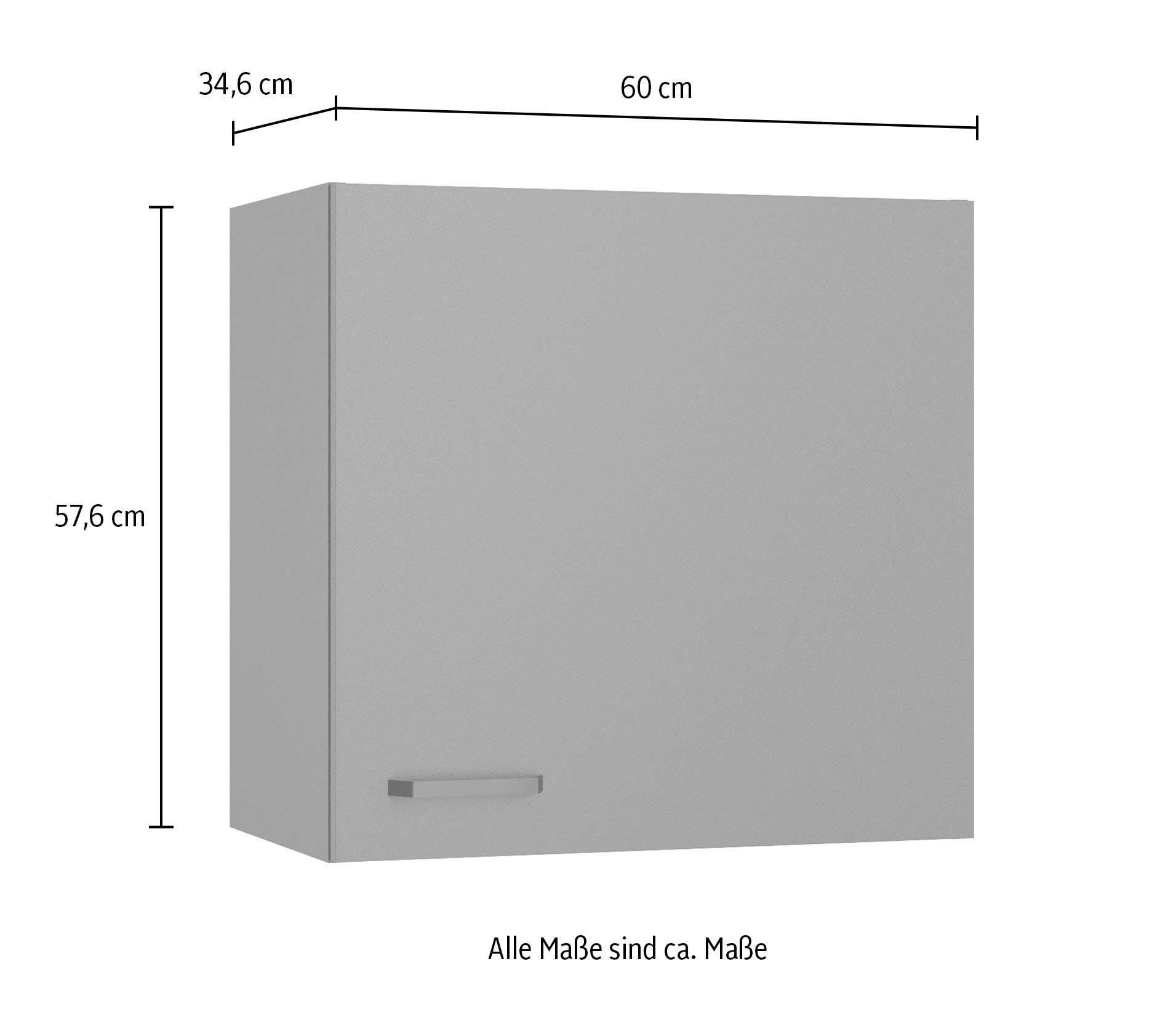 OPTIFIT Hängeschrank »OPTImulti« Breite 60 cm, mit 1 Tür, 1 Einlegeboden