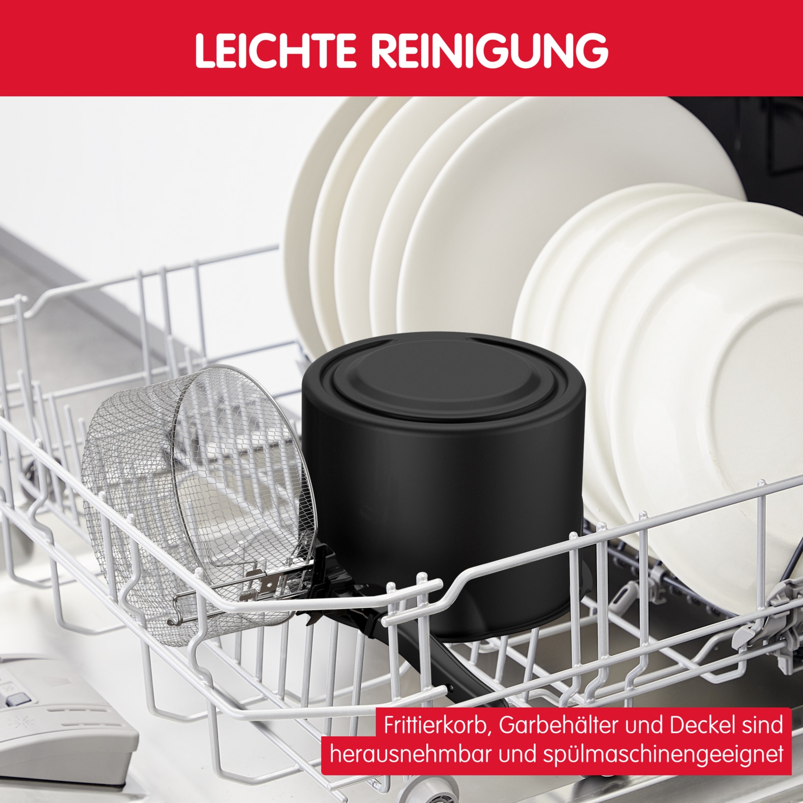 Moulinex Fritteuse »Mega«, 2100 W, einstellbarer Thermostat, Kontrollleuchte, Fritteuse mit Öl, AM4800