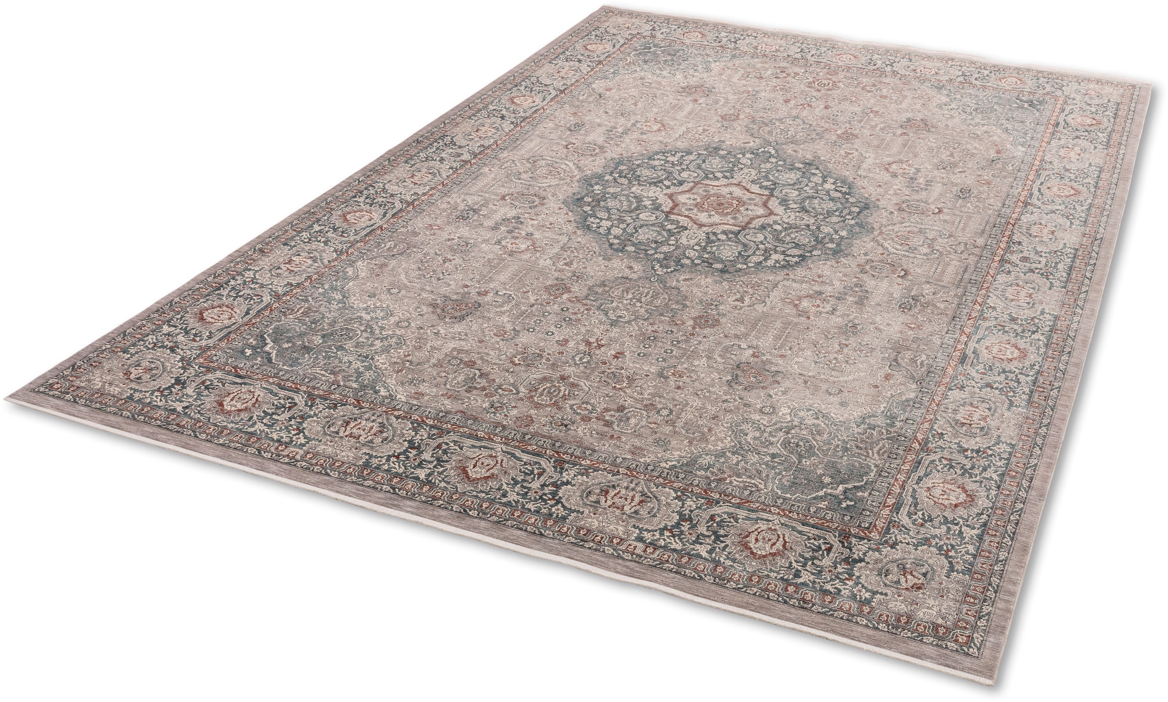 ASTRA Teppich »Tropea 242«, rechteckig, 6 mm Höhe, hochwertiger Kurzflor, leichter Glanz, Vintage, Wohnzimmer