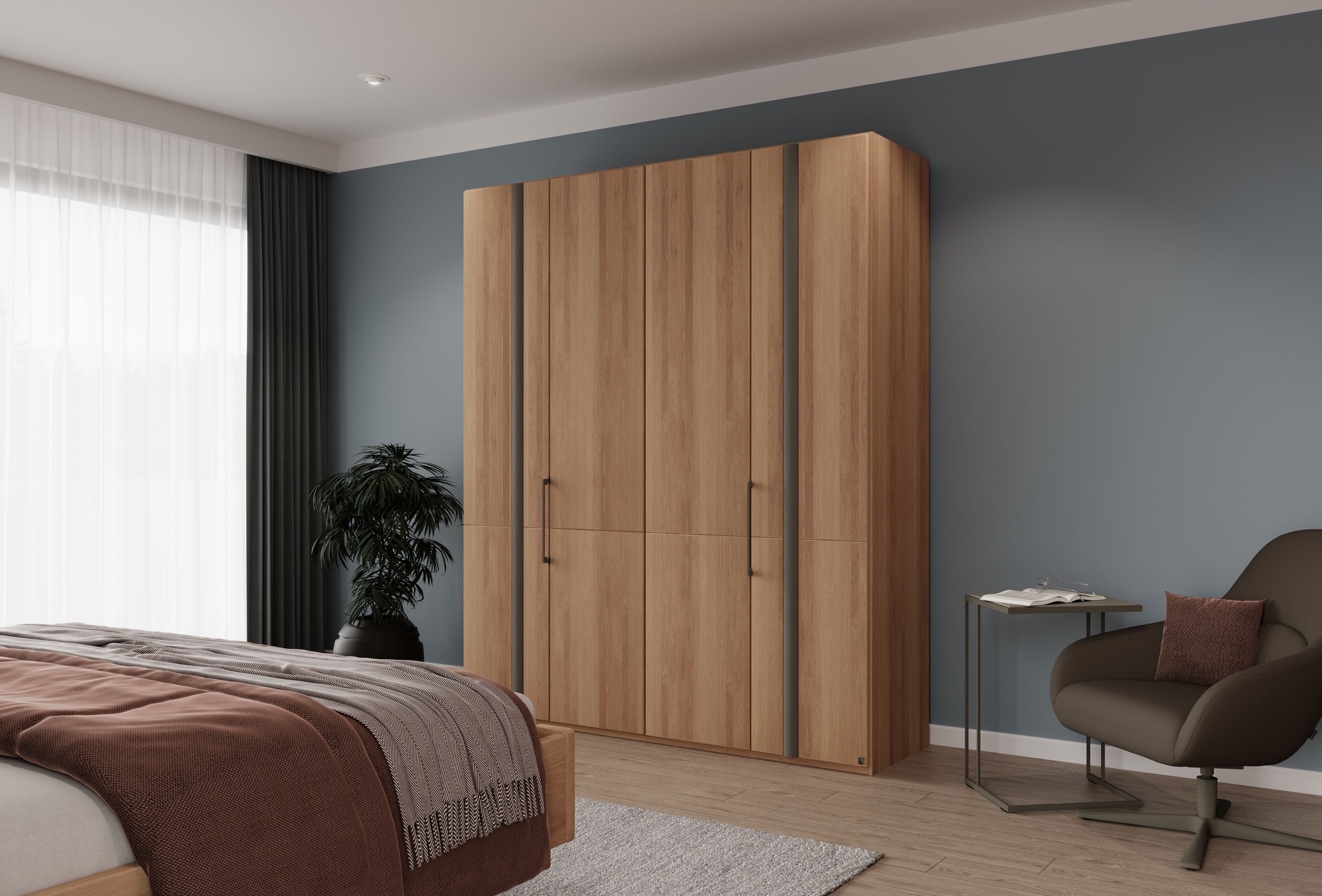 Musterring Kleiderschrank "Sorrent, Kleiderschrank, teilmassiv Eiche" mit T günstig online kaufen