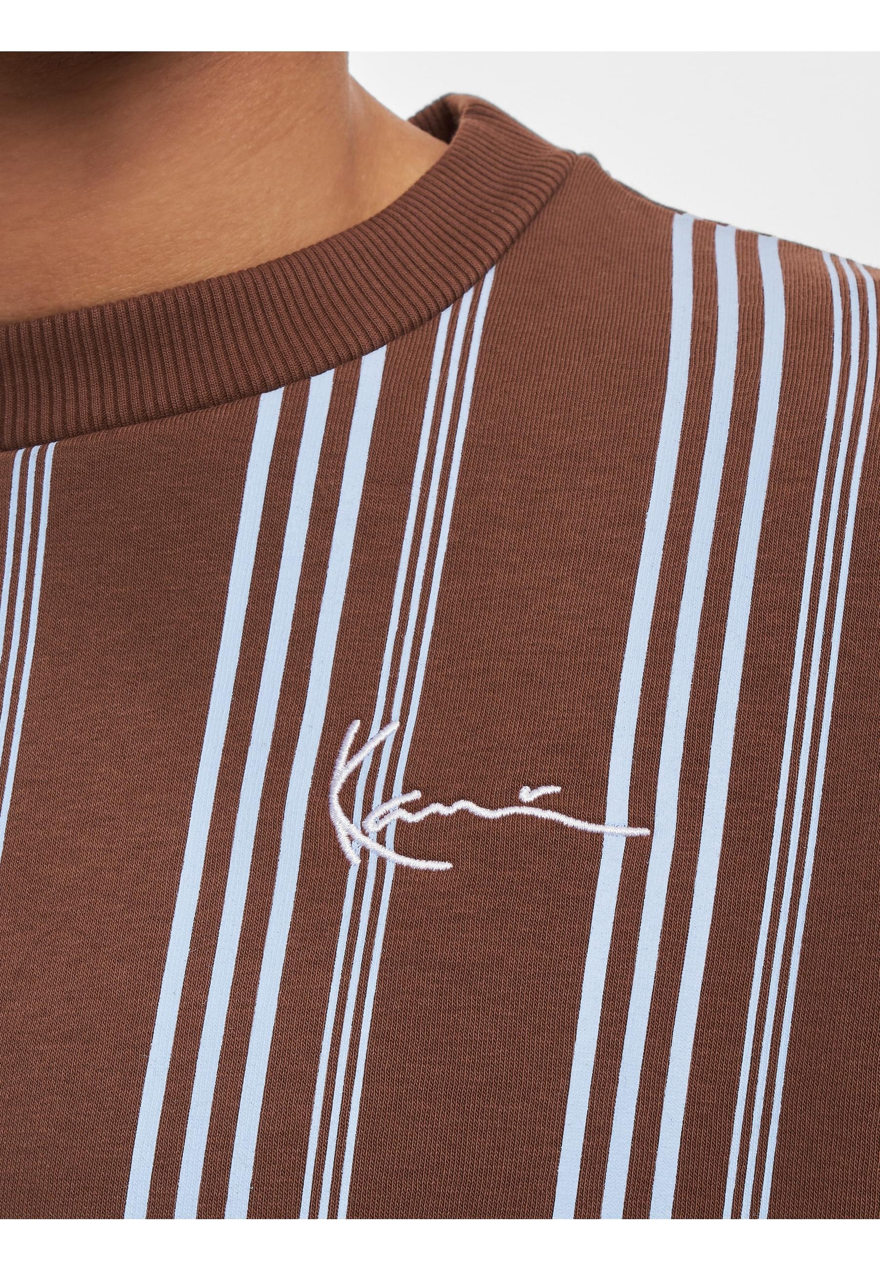 Karl Kani Langarmshirt »Karl Kani Herren KM233-027-2 KK Small Signature Striped Crew«, (1 tlg.)