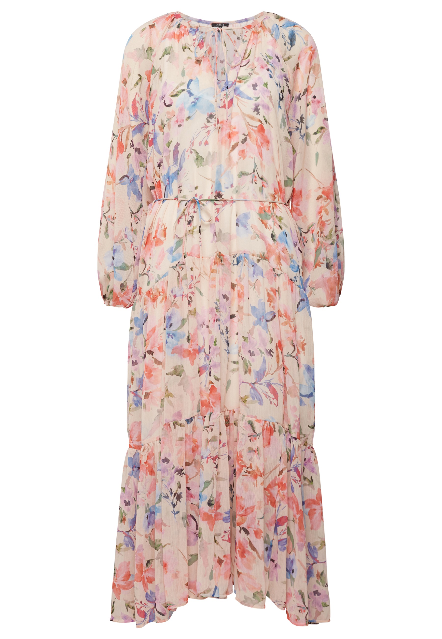 Mavi Maxikleid »LONG DRESS«, Maxi Rüschenkleid