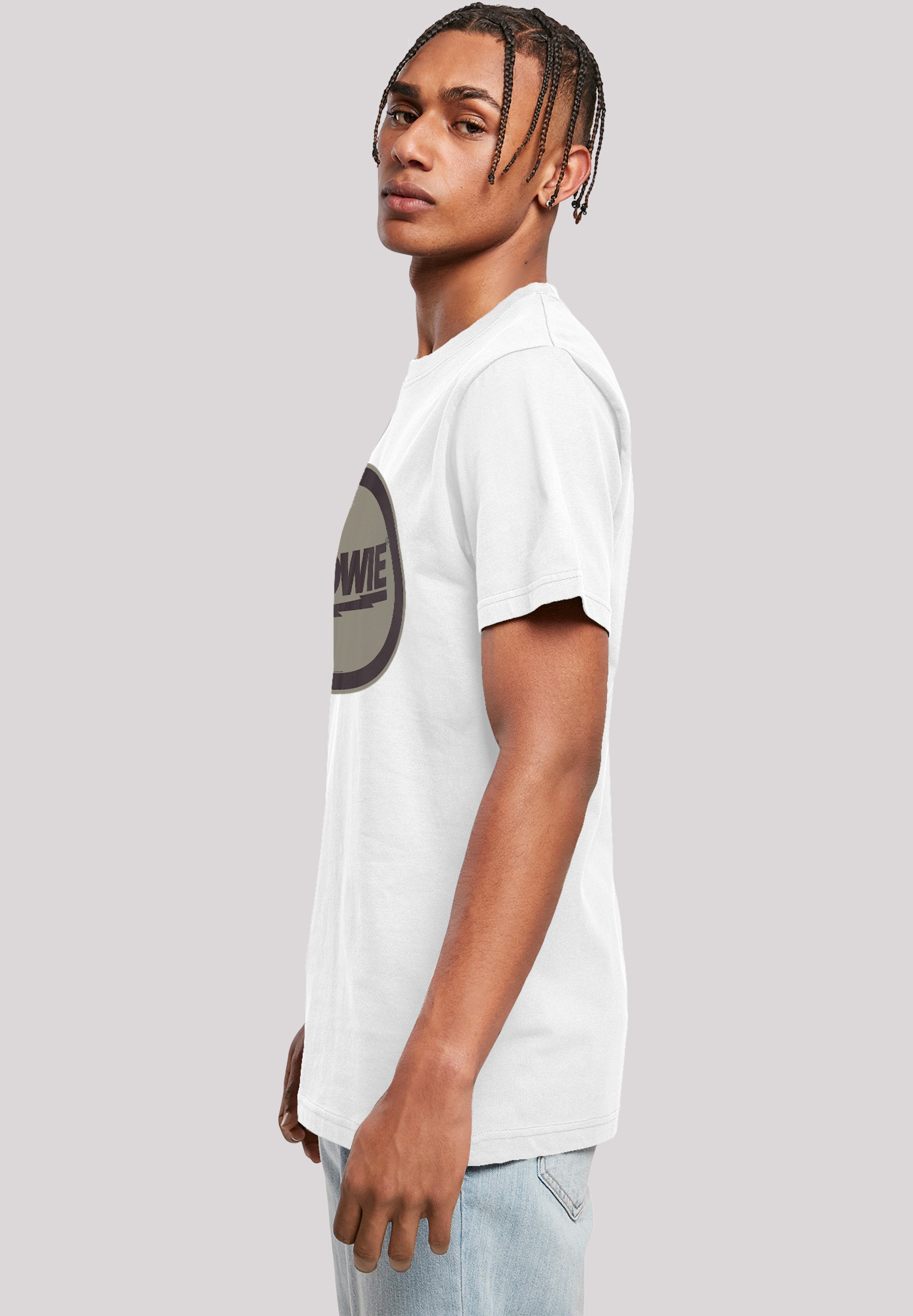 F4NT4STIC T-Shirt »David Bowie Logo«, Herren,Premium Merch,Regular-Fit,Basic,Bandshirt