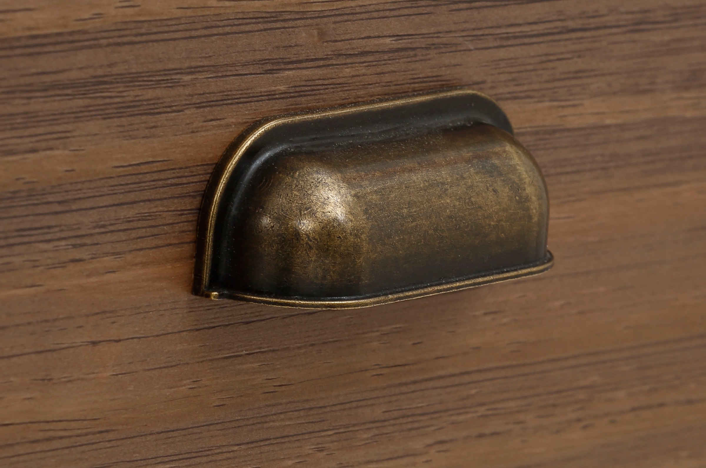 Home affaire Nachtkonsole »Borey«, 2 Schubkästen aus Holz, Griffe aus Metall, Breite 45 cm, Höhe 50 cm