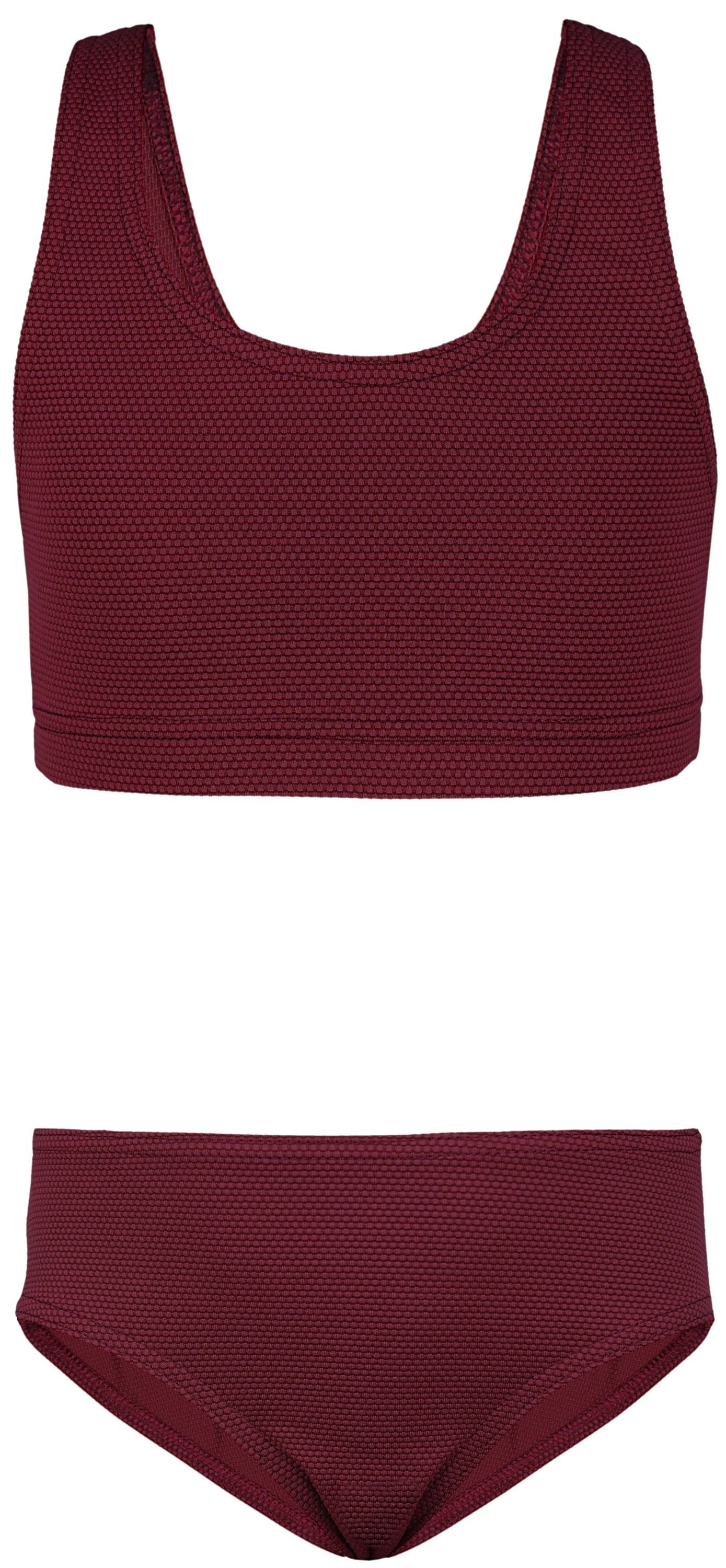 AQUARTI Bustier-Bikini "Bikini Mädchen Sport Bikini Racerback Bustier & Bikinislip"