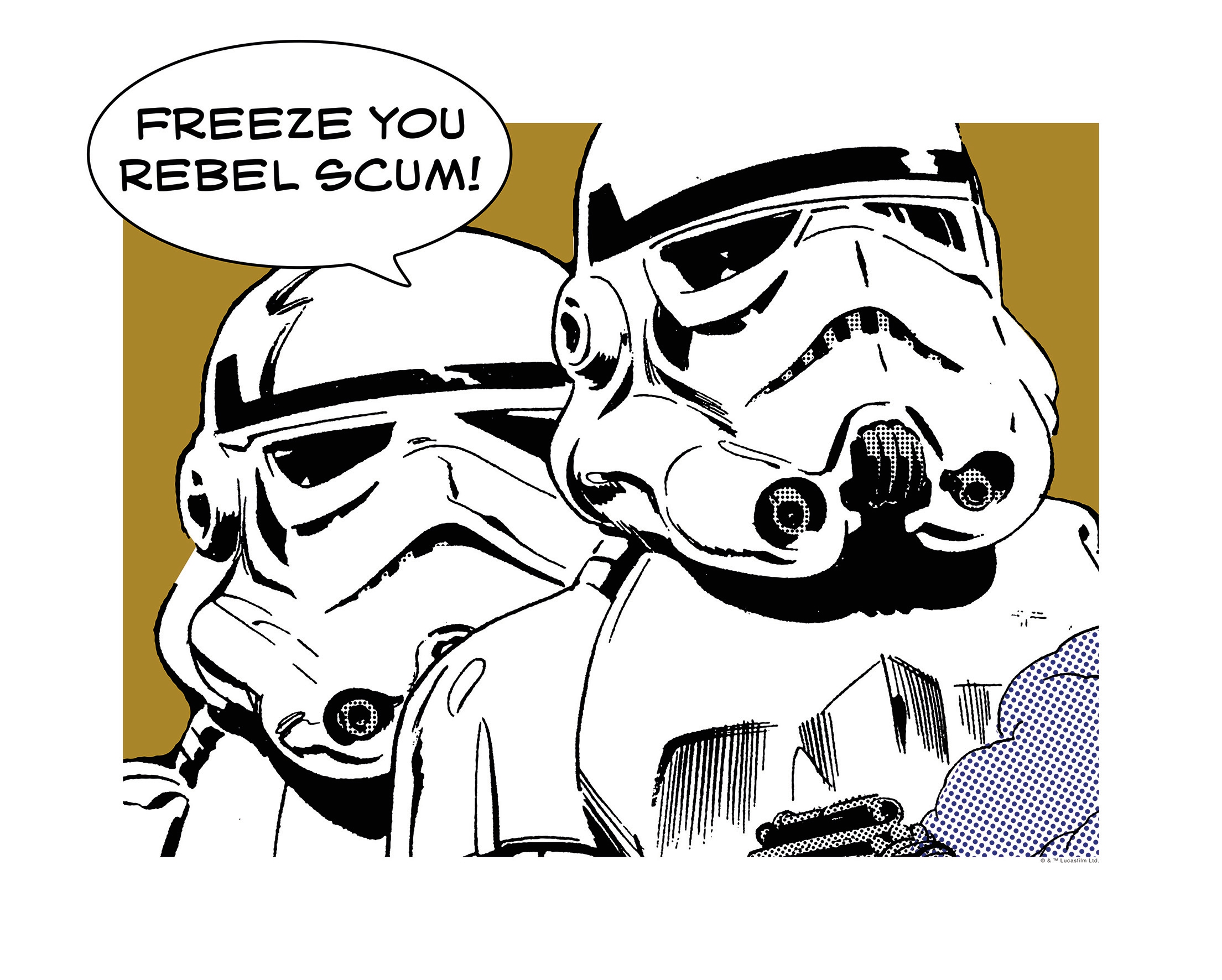 Komar Bild »Star Wars Classic Comic Quote Stormtrooper«, Star Wars, (1 St.), Wandbild zur Dekoration im Kinderzimmer - ohne Rahmen