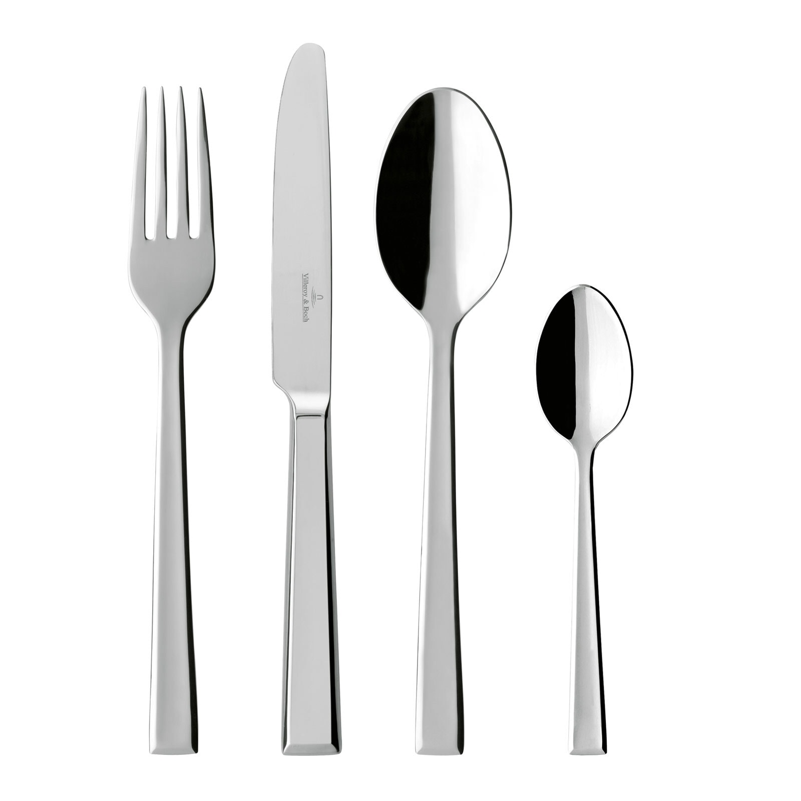 Villeroy & Boch Besteck-Set "Tafelbesteck Victor 144er Set silber" Spülmaschinenfest