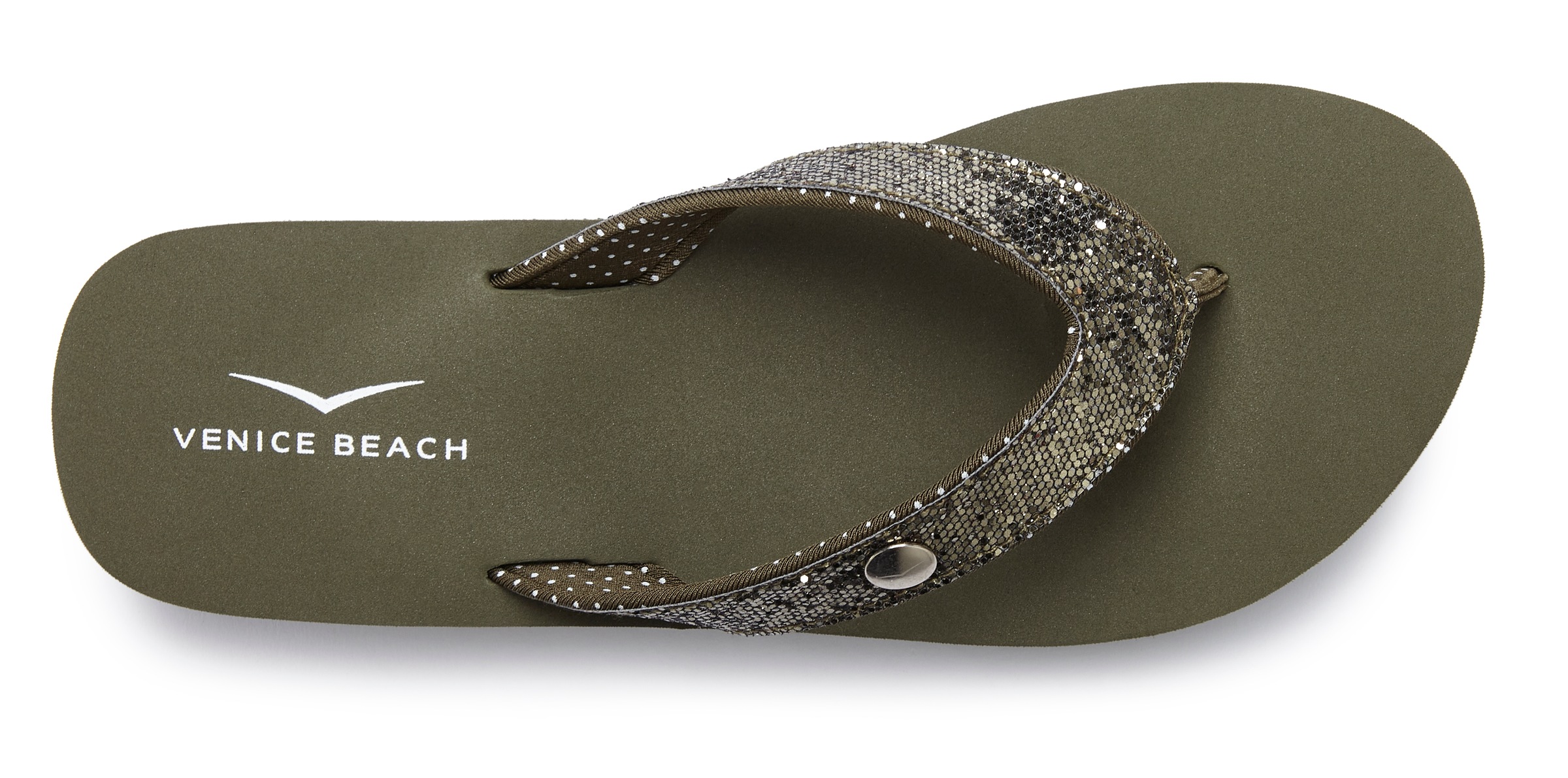 Thumbnail - Venice Beach Badezehentrenner "Sandale, Pantolette", Zehentrenner, Badeschuh ultraleicht mit Glitzerband VEGAN