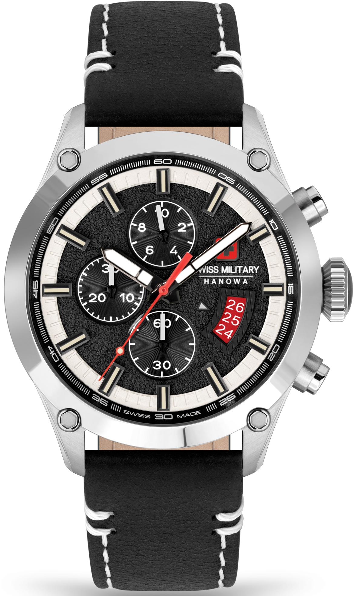 Quarzuhr »BLACKBIRD, SMWGC2101401«, Armbanduhr, Herrenuhr, Schweizer Uhr, Datum,...