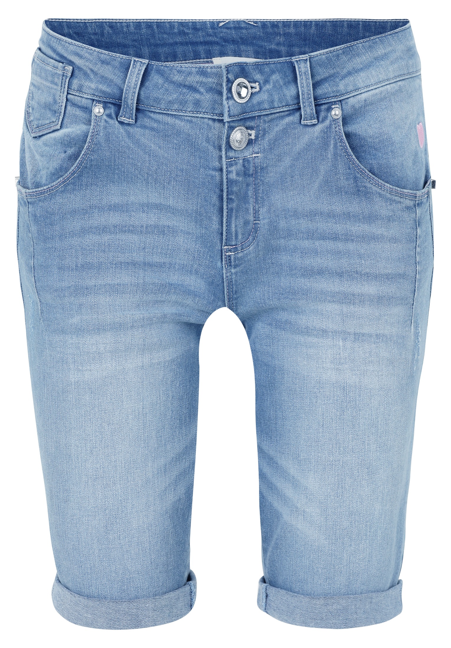 Cartoon Shorts "Cartoon Jeans-Shorts mit Stickerei", Stickerei günstig online kaufen