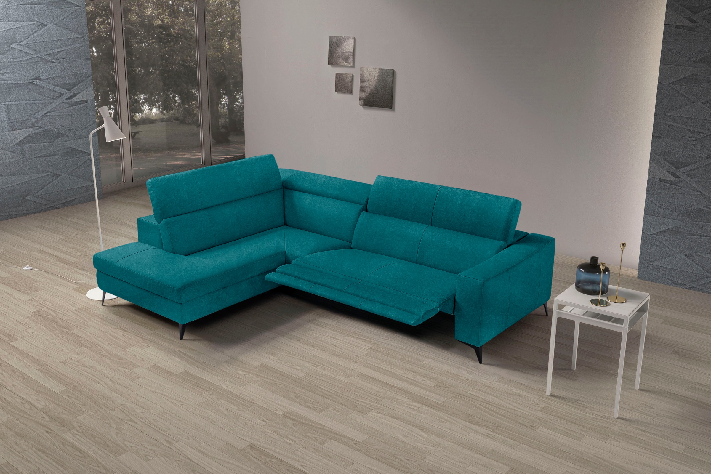 Egoitaliano Ecksofa "Edith, Designsofa mit hohem Sitzkomfort, L-Form", inkl günstig online kaufen