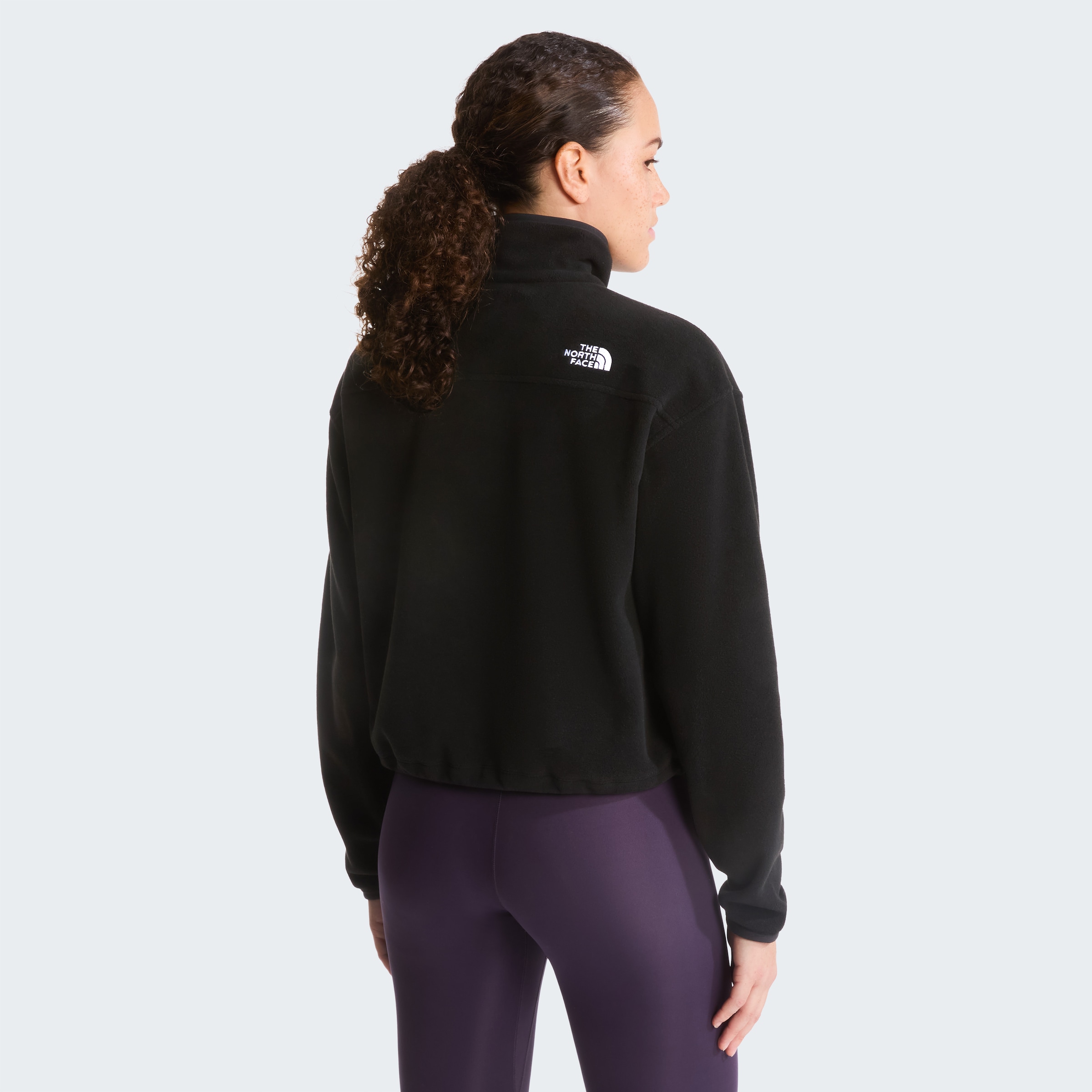 The North Face Fleeceshirt »W NOVELTY LOGO GLACIER 1/4 ZIP« sportlicher Stil, wasserabweisend, windabweisend, atmungsaktiv