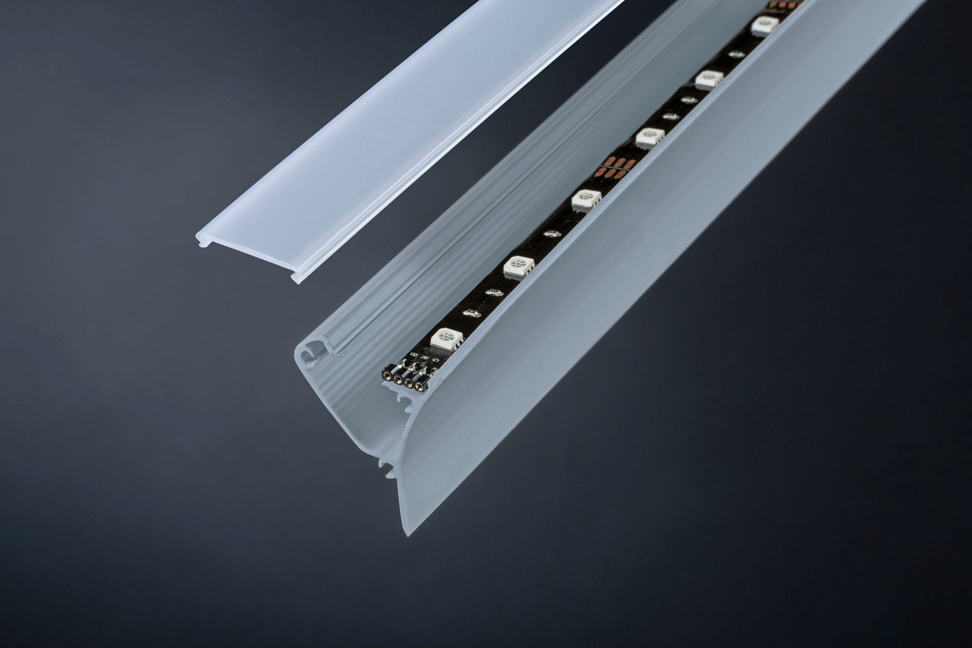 Paulmann LED-Streifen Grau, Grau, cm kaufen | Kunststoff 100 Kunststoff« BAUR »Corner Profil