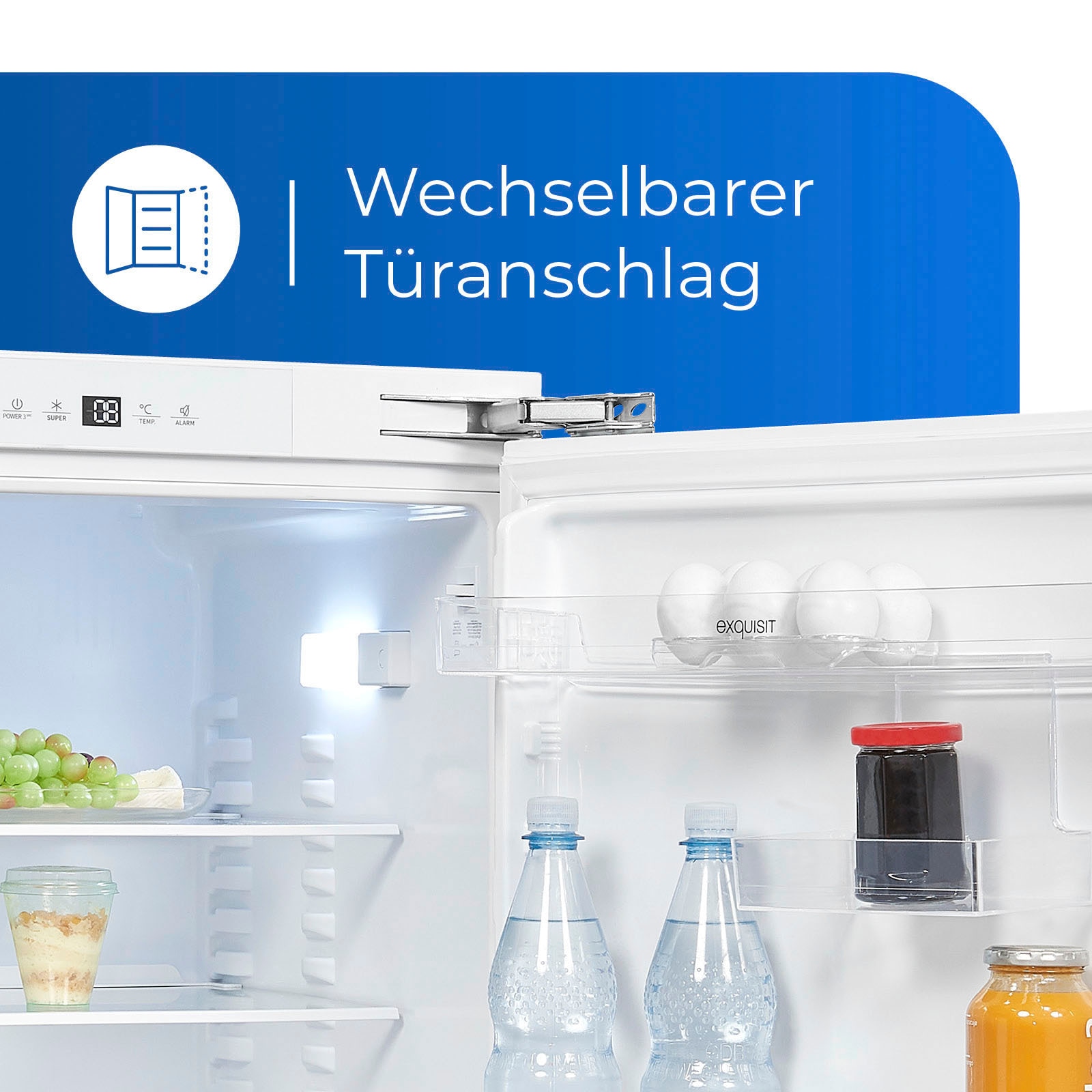 exquisit Einbaukühlschrank »UKS140-V-FE-010E«