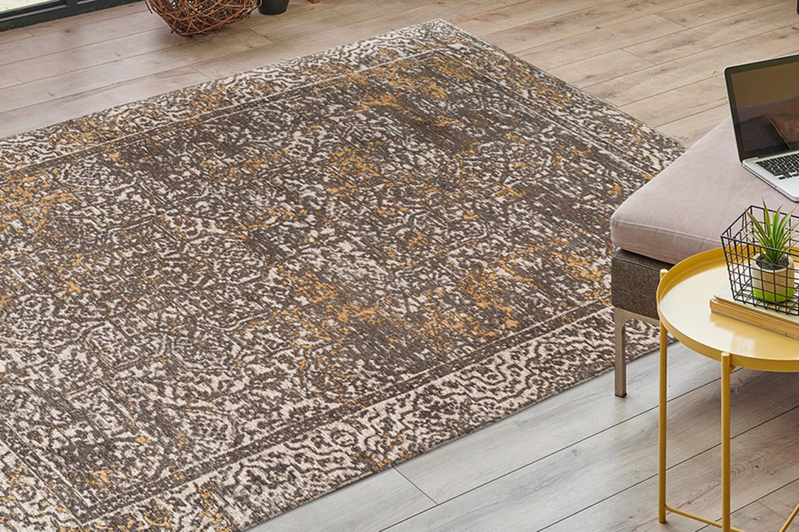 Teppich KAYOOM "Davio 200", beige, B:160cm H:13mm L:230cm, Polyester, Teppiche, Teppich