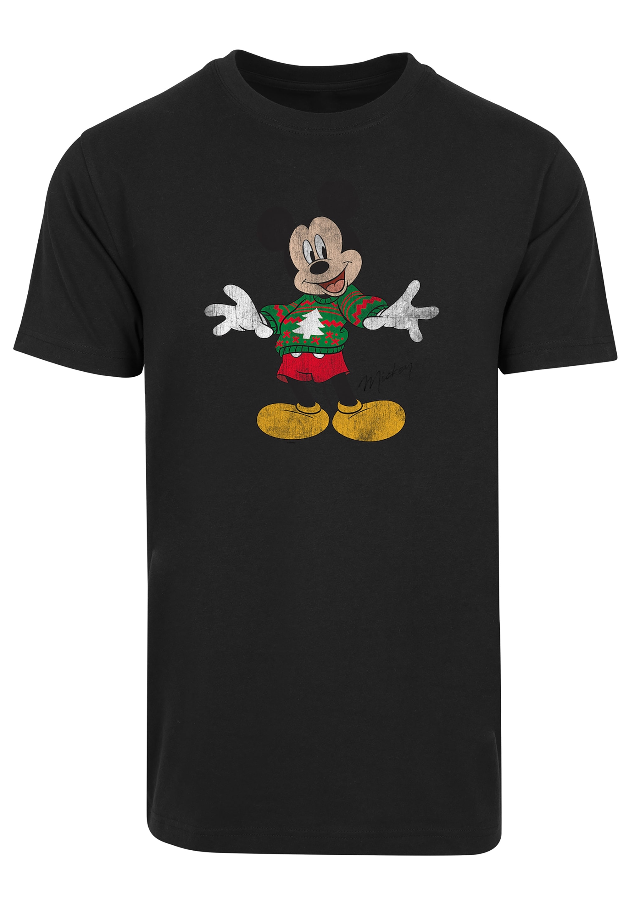 F4NT4STIC T-Shirt »Disney Micky Maus Weihnachten«, Herren,Premium Merch,Regular-Fit,Basic,Bedruckt