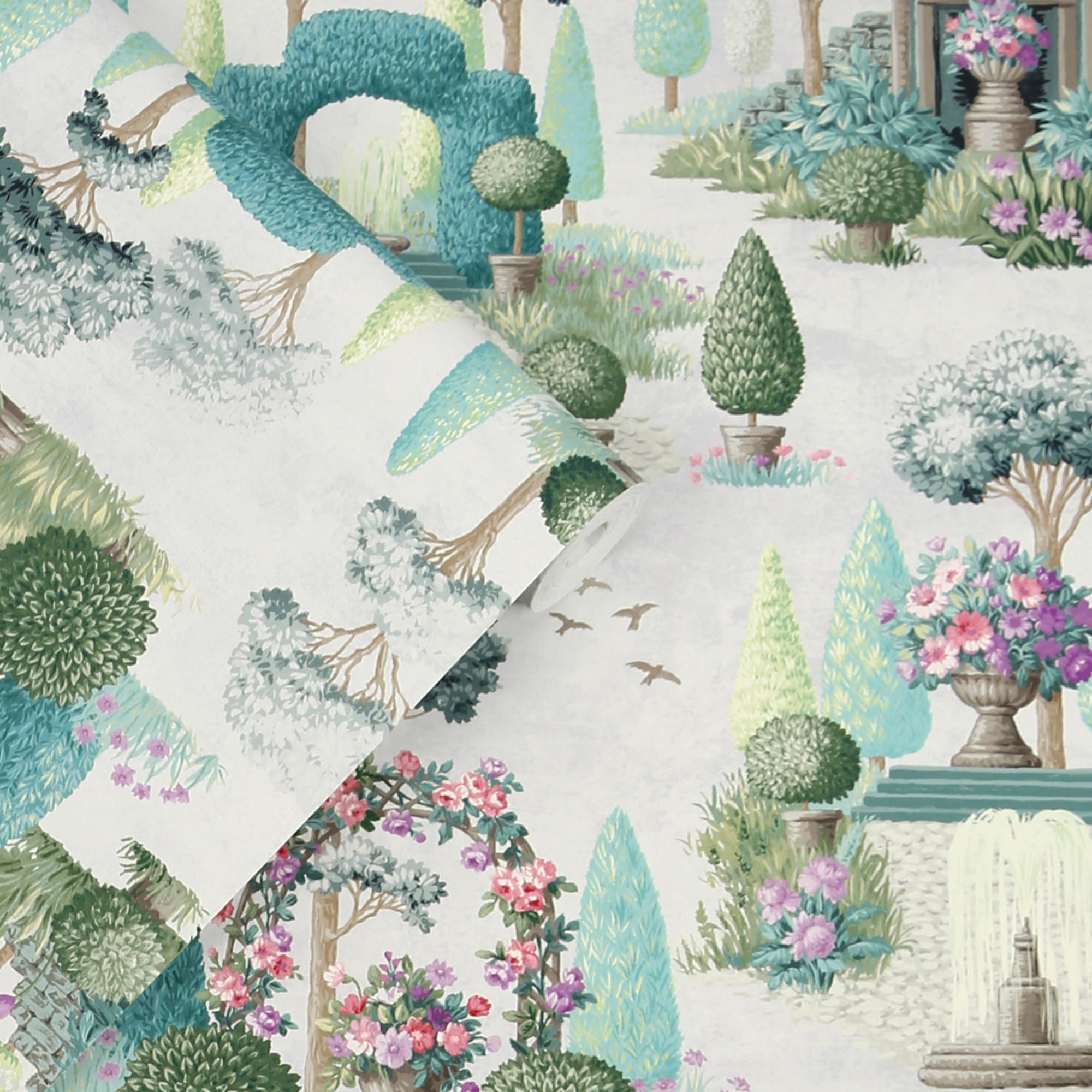 LAURA ASHLEY Vliestapete »Naunton Folly«, geblümt, 10mx52cm (ca. 5m2)