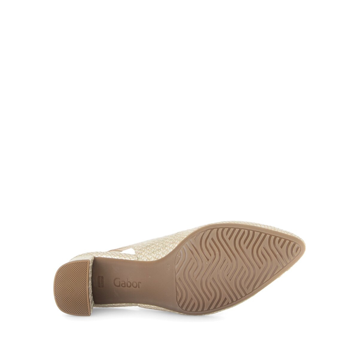 Slingpumps GABOR "Slingpumps", Damen, Gr. 40,5, gold, Schuhe Slingpumps 3