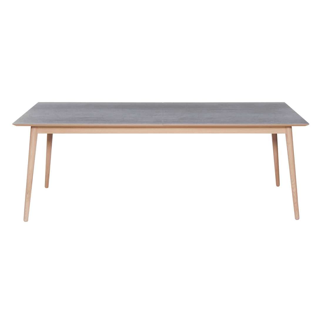 Hammel Furniture Esstisch »Meza Designtisch mit Auszugsfunktion und 2 Einlegeplatten«, rechteckige Tischplatte aus Keramik, Massivholzgestell