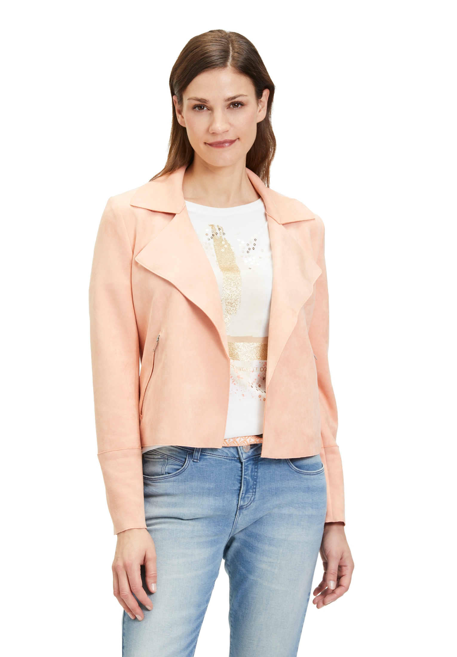 Cartoon Jackenblazer "Cartoon Damen Blazer-Jacke mit offenem Saum", Taschen günstig online kaufen
