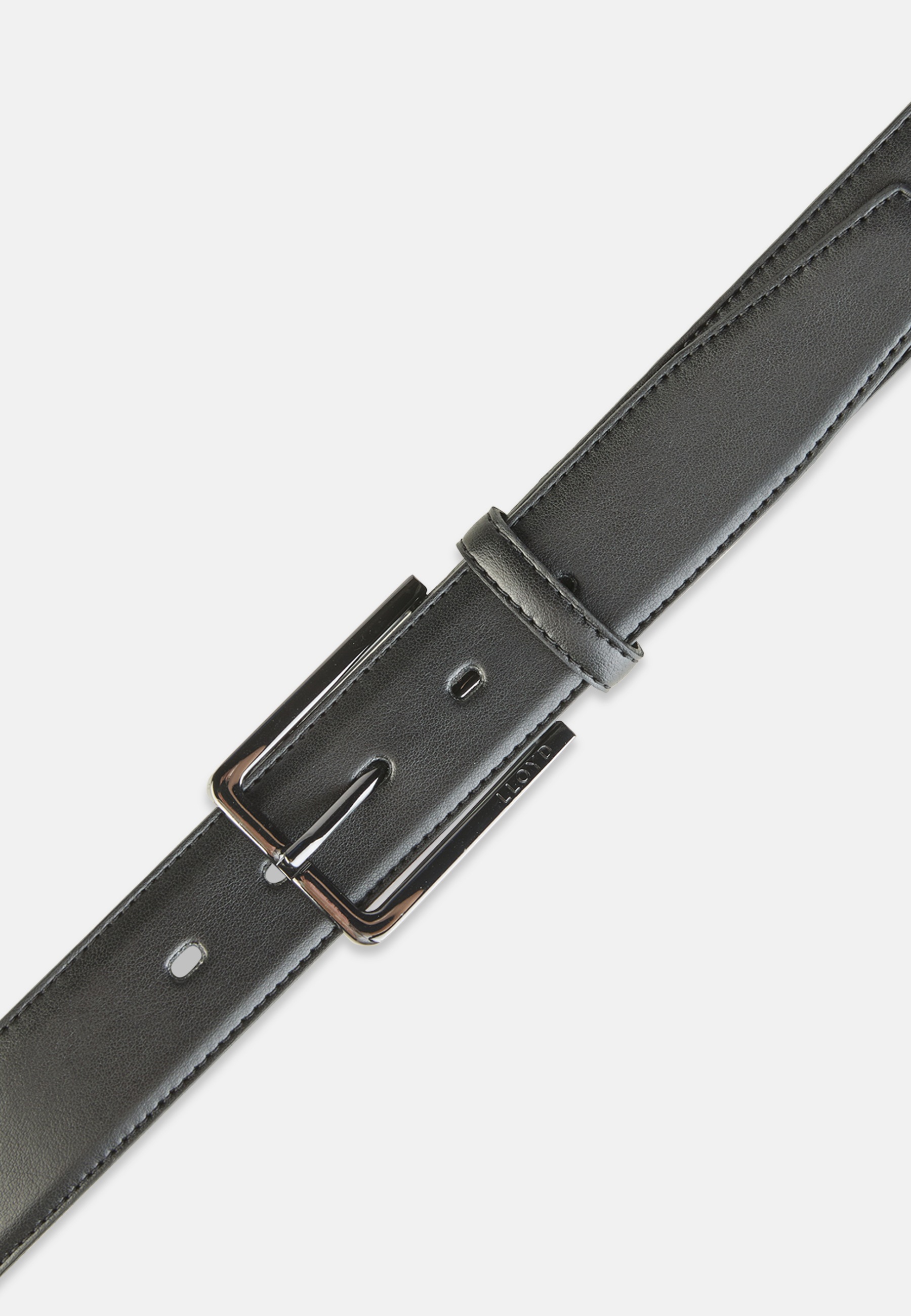 Ledergürtel LLOYD MEN’S BELTS "Lloyd Belts Herrengürtel 0404", Damen, Gr. 85, schwarz, Leder, Gürtel Ledergürtel