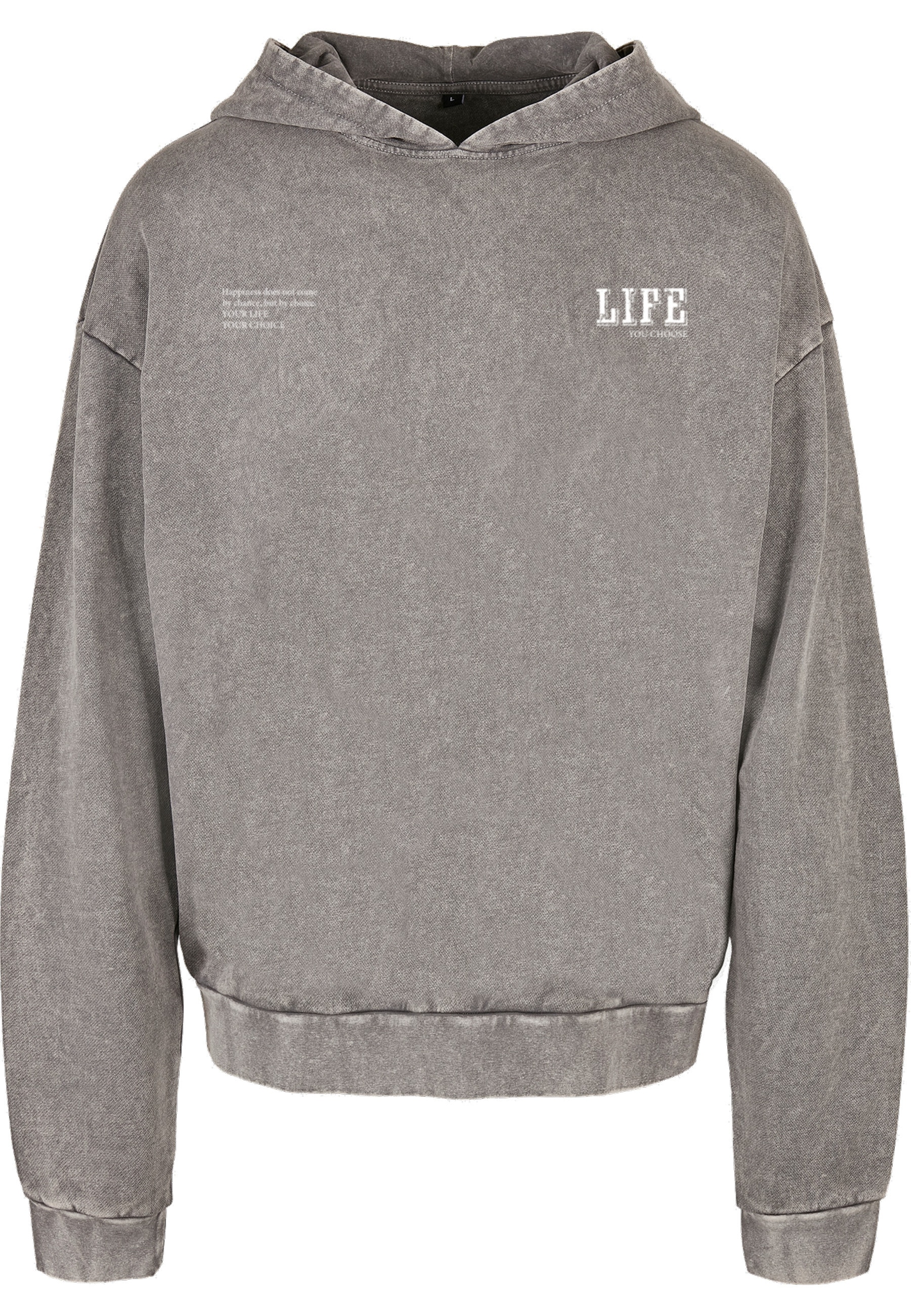 Merchcode Kapuzensweatshirt "Merchcode Life Acid Washed Oversized Hoodie", 1 Stk.