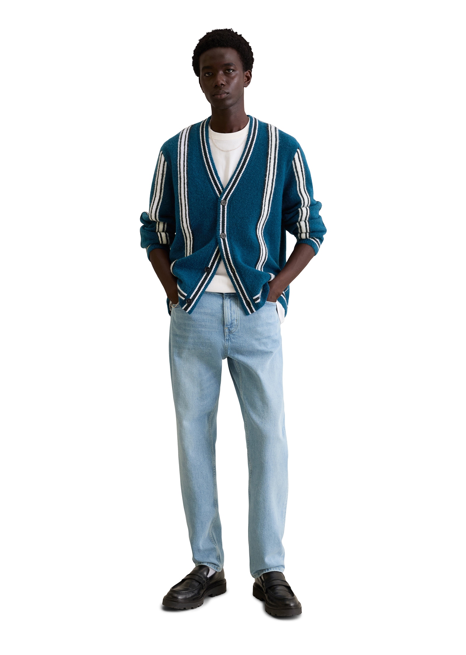 Marc O'Polo DENIM Cardigan »aus weichem Schurwoll-Mix«