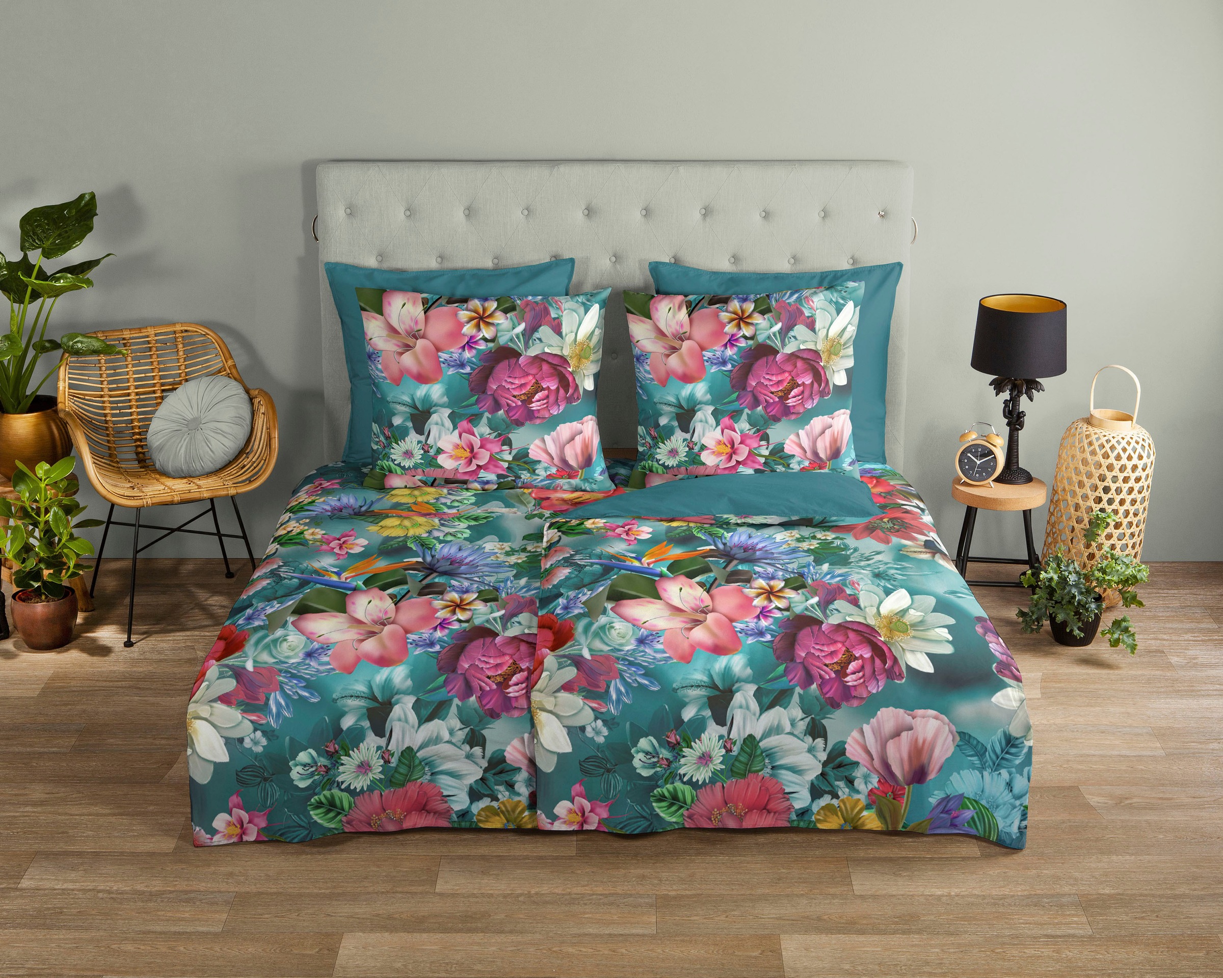 good morning Wendebettwäsche "Tiandra" 2 Stk. Baumwolle, 135x200, Reißversc günstig online kaufen