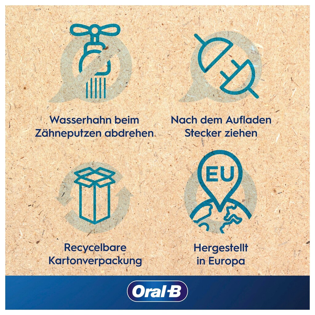 Oral B Elektrische Zahnbürste »Pro 3 3000«, 2 St. Aufsteckbürsten, 3 Putzmodi