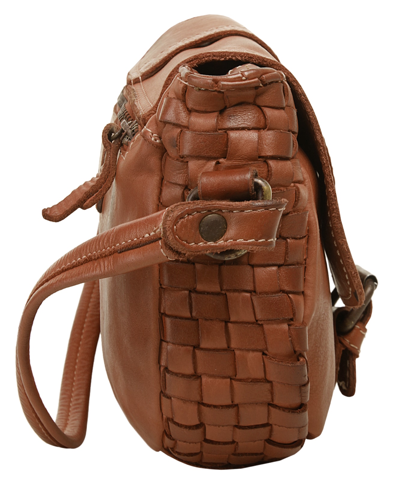 Cluty Umhängetasche, echt Leder, Made in Italy