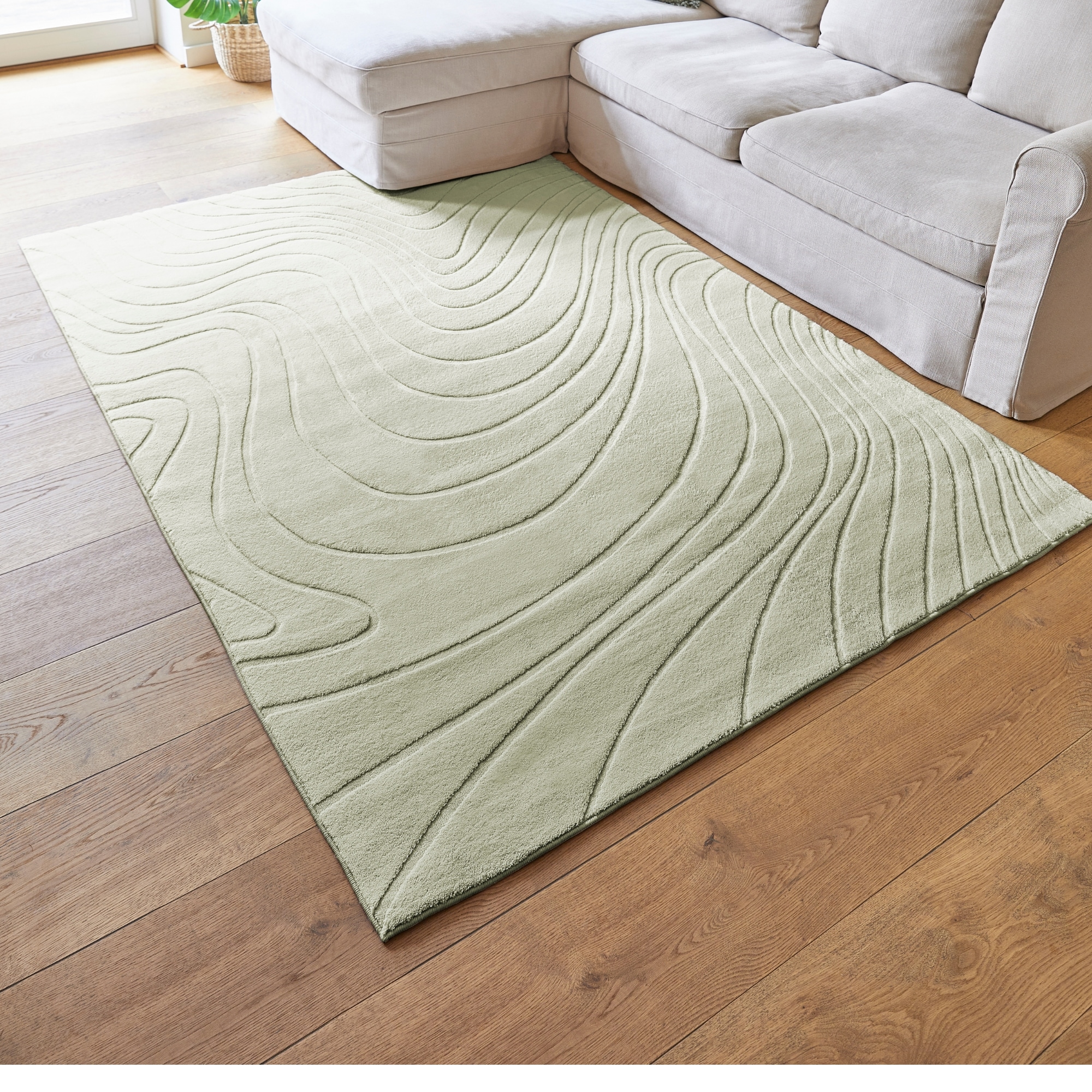 Andiamo Teppich "Dale" rechteckig 10 mm Höhe Uni Farben, Hoch-Tief-Struktur günstig online kaufen